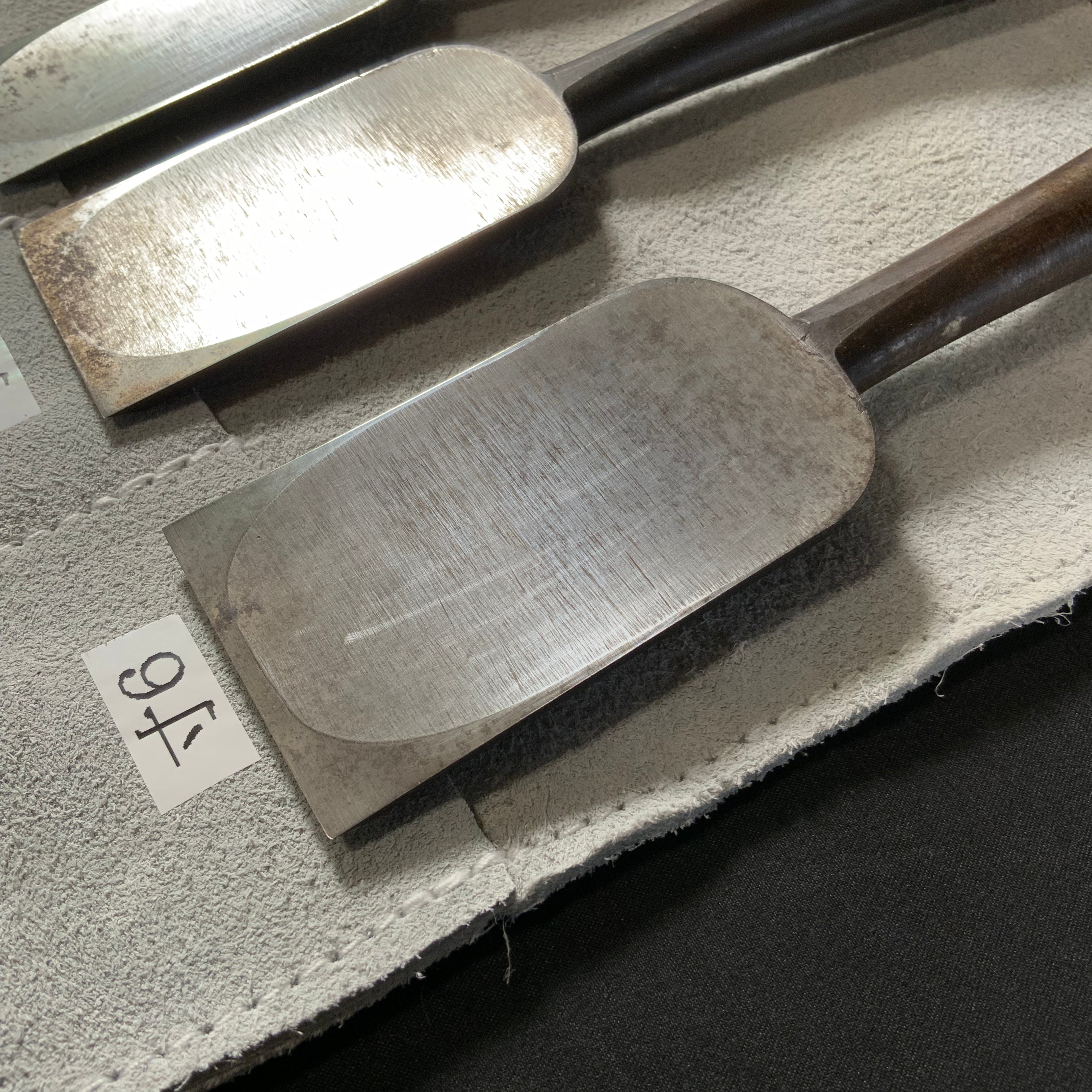 掘出し物 二代目左久作 叩き鑿7本組 池上喬庸作 Old stock Hidari Hisasaku 2rd Timber chisels set 7pc by Ikegami Takanobu Tatakinomi