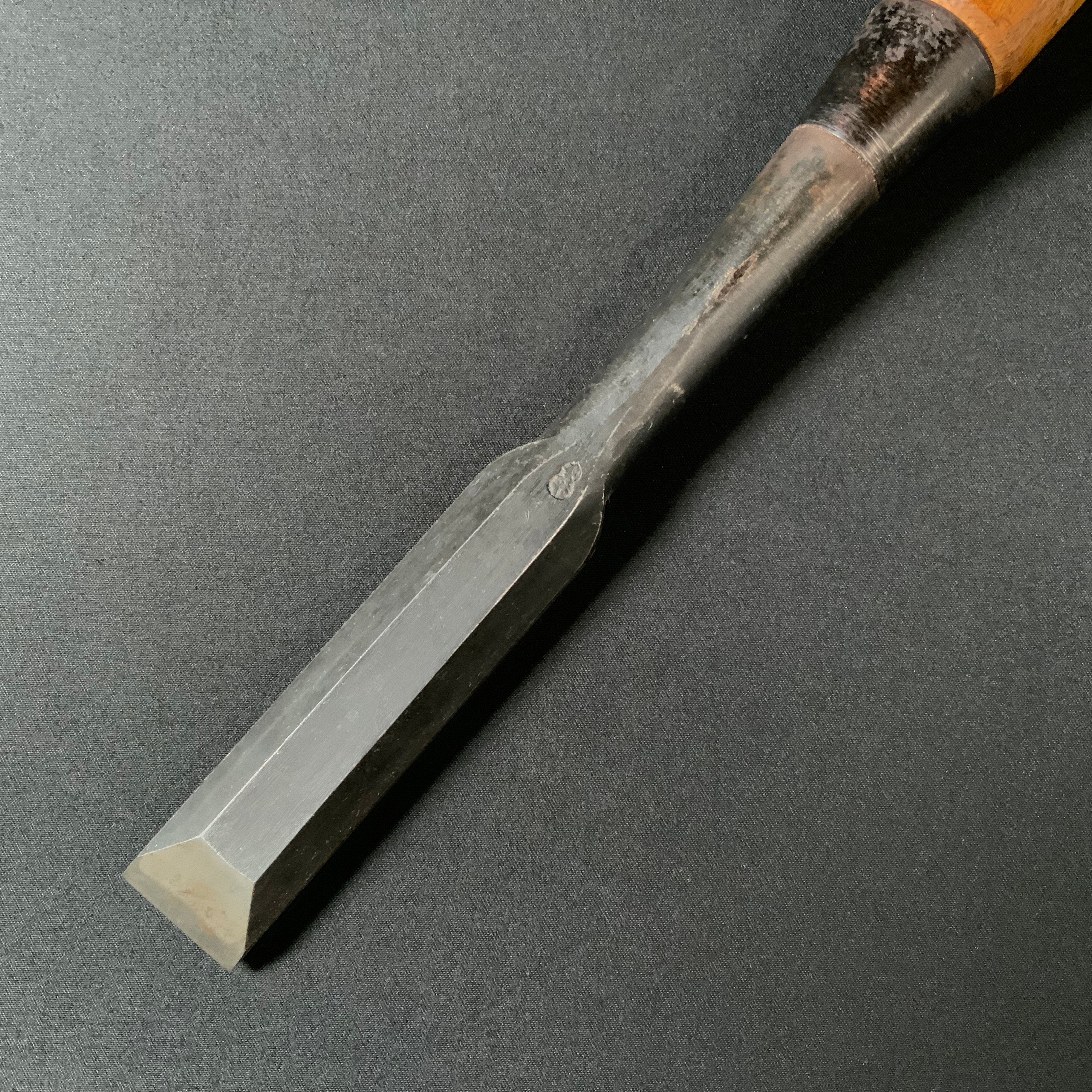 掘出し物 二代目左久作 叩き鑿 池上喬庸作 24mm #3 Old stock Hidari Hisasaku 2rd Timber chisels by Ikegami Takanobu Tatakinomi