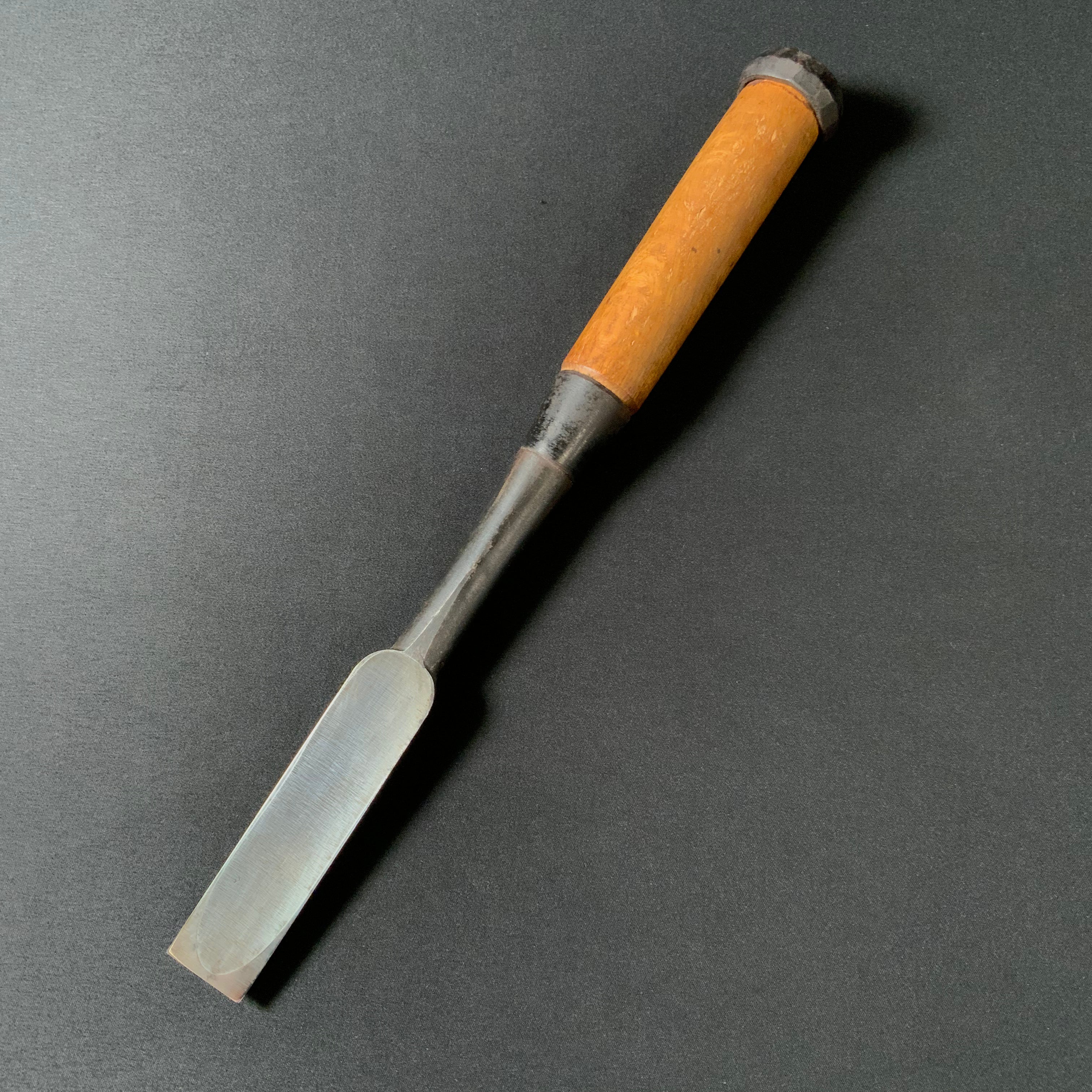 掘出し物 二代目左久作 叩き鑿 池上喬庸作 24mm #3 Old stock Hidari Hisasaku 2rd Timber chisels by Ikegami Takanobu Tatakinomi