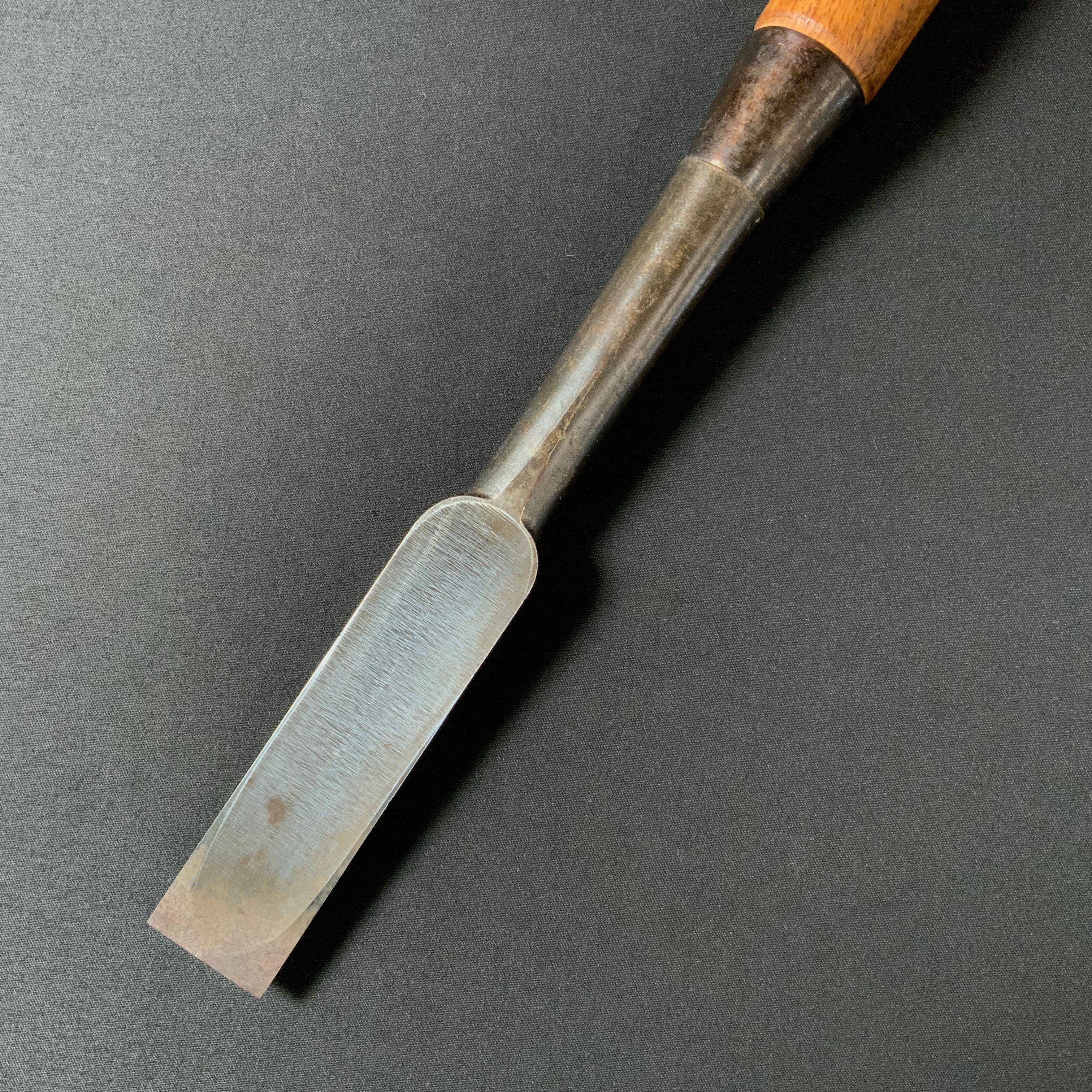 掘出し物 二代目左久作 叩き鑿 池上喬庸作 24mm #4 Old stock Hidari Hisasaku 2rd Timber chisels by Ikegami Takanobu Tatakinomi