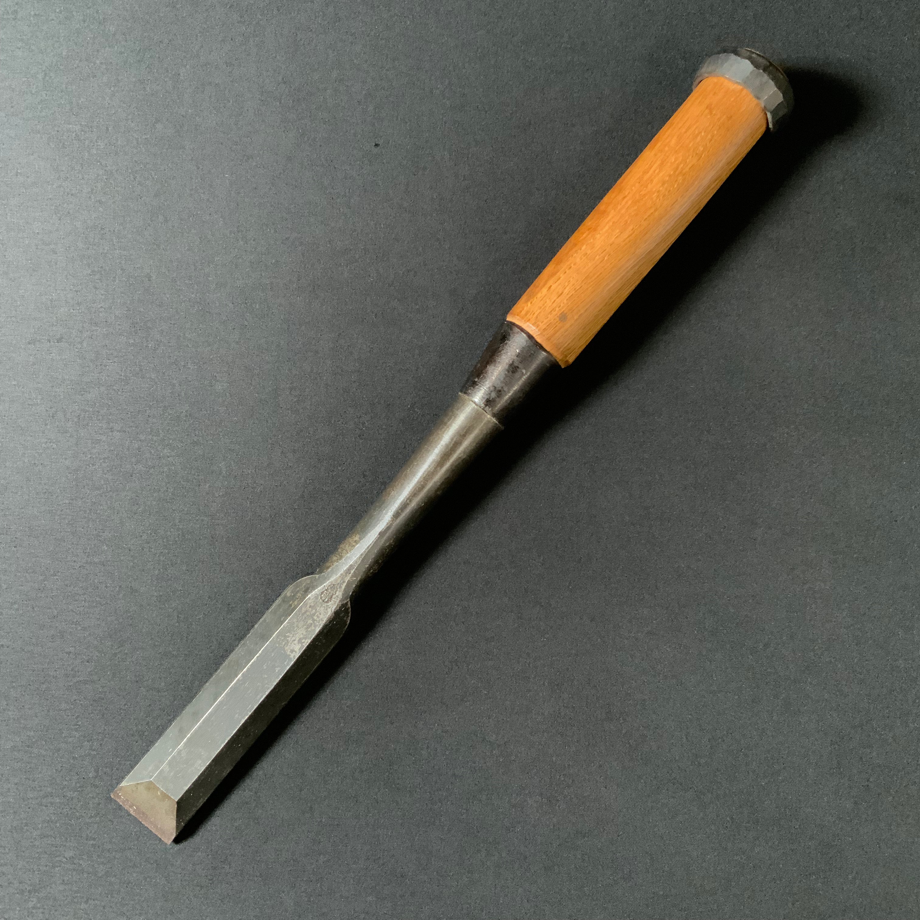 掘出し物 二代目左久作 叩き鑿 池上喬庸作 24mm #4 Old stock Hidari Hisasaku 2rd Timber chisels by Ikegami Takanobu Tatakinomi