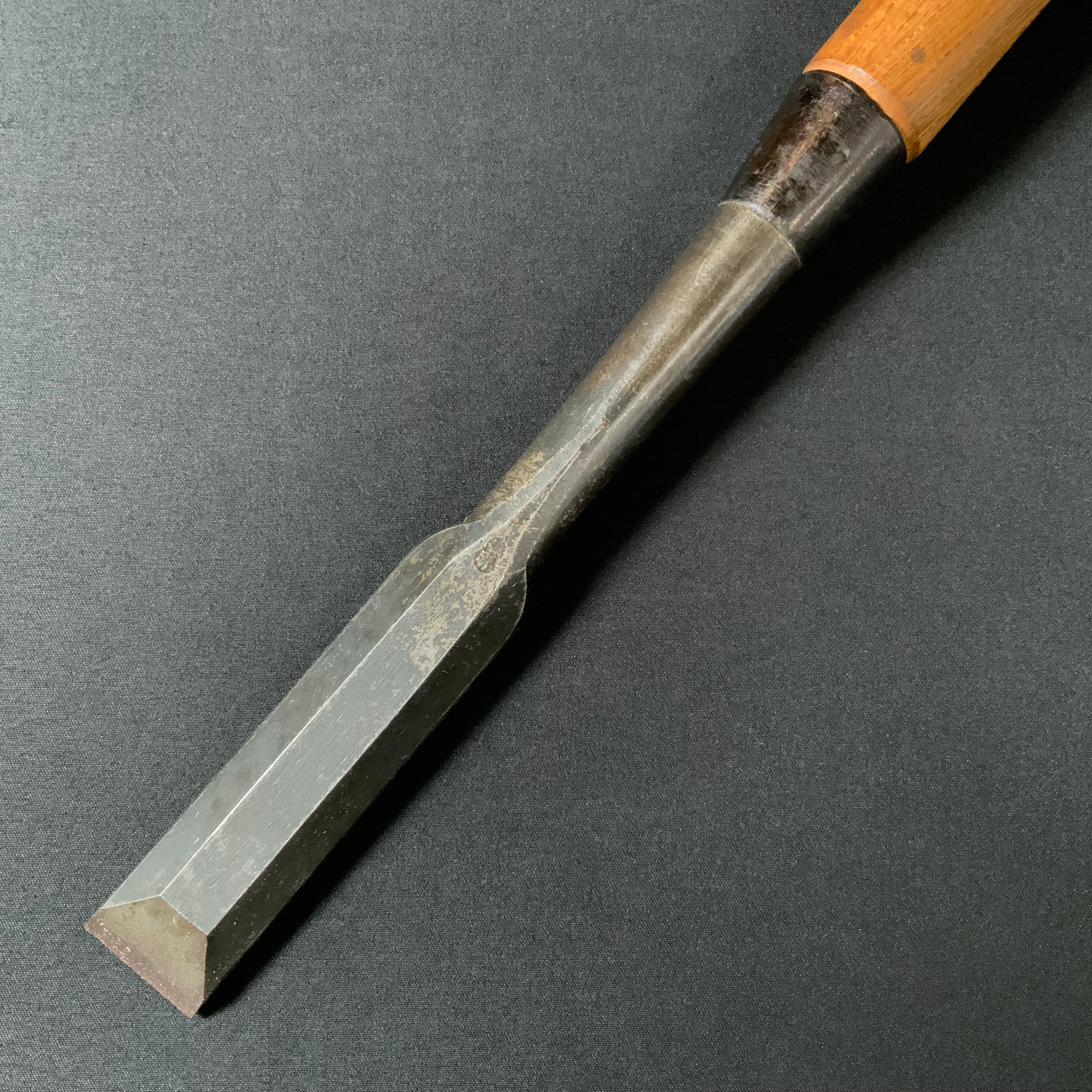 掘出し物 二代目左久作 叩き鑿 池上喬庸作 24mm #4 Old stock Hidari Hisasaku 2rd Timber chisels by Ikegami Takanobu Tatakinomi