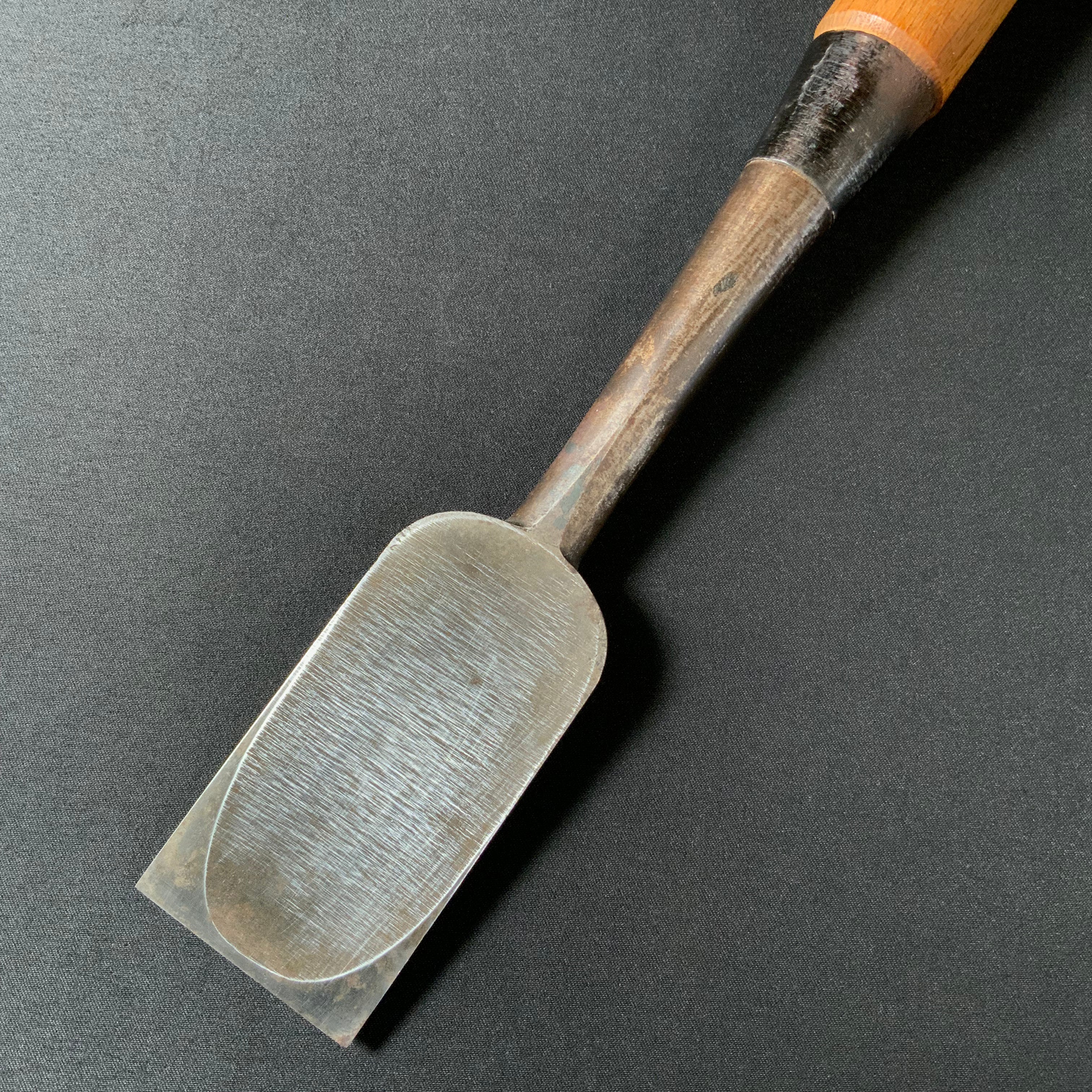 掘出し物 二代目左久作 叩き鑿 池上喬庸作 42mm #2 Old stock Hidari Hisasaku 2rd Timber chisels by Ikegami Takanobu Tatakinomi