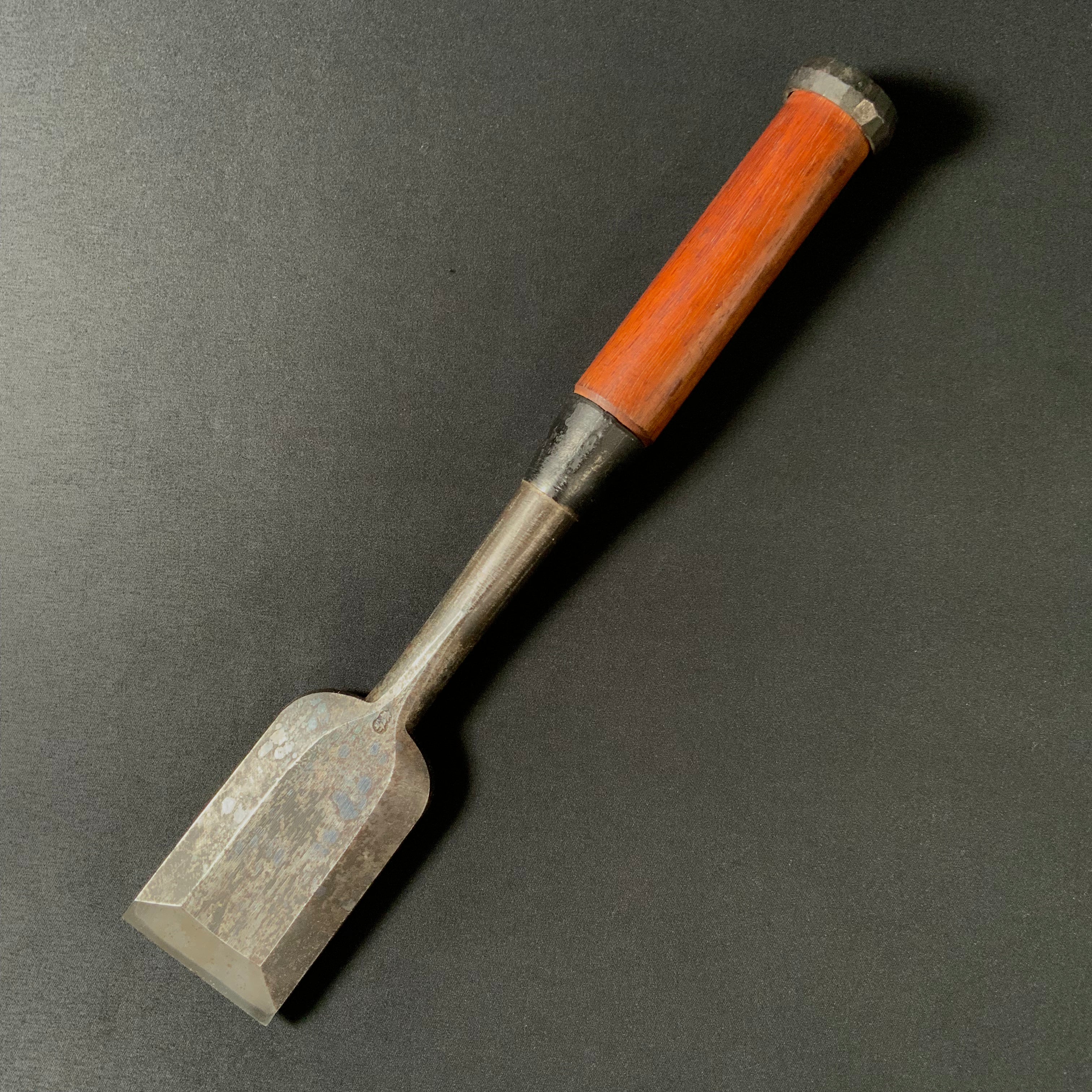 掘出し物 二代目左久作 叩き鑿 池上喬庸作 48mm #2 Old stock Hidari Hisasaku 2rd Timber chisels by Ikegami Takanobu Tatakinomi