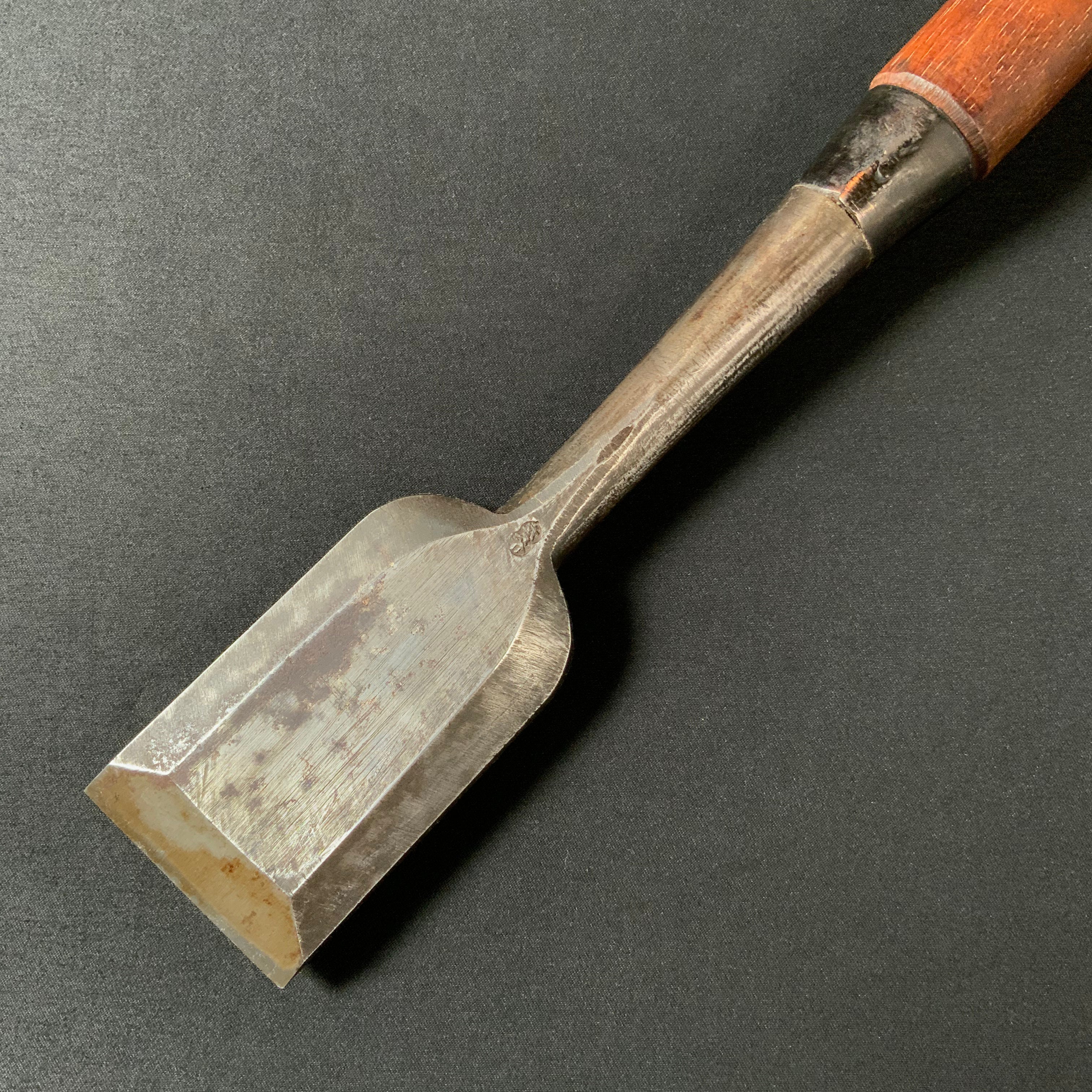 掘出し物 二代目左久作 叩き鑿 池上喬庸作 48mm #3 Old stock Hidari Hisasaku 2rd Timber chisels by Ikegami Takanobu Tatakinomi