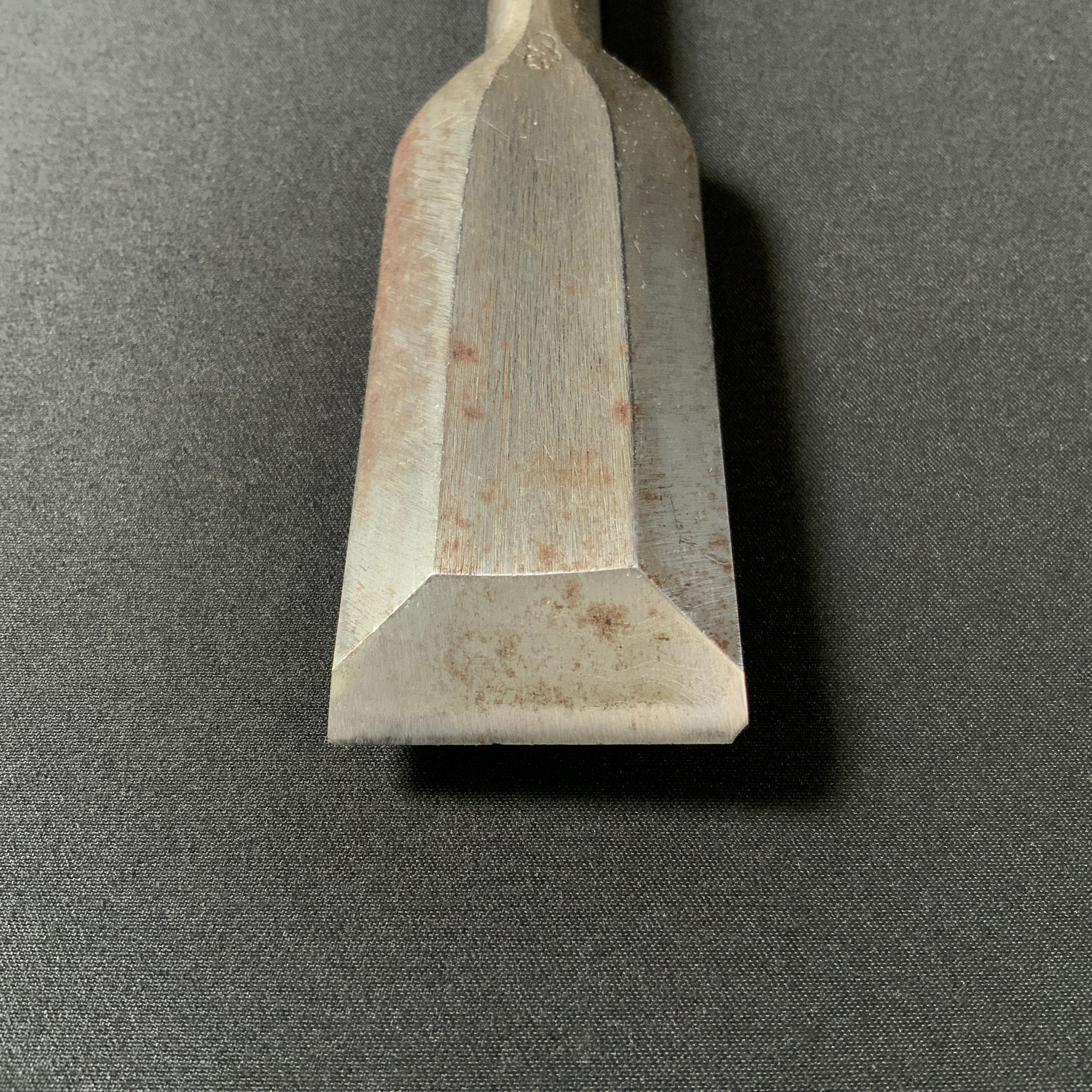 掘出し物 二代目左久作 叩き鑿 池上喬庸作 36mm #3 Old stock Hidari Hisasaku 2rd Timber chisels by Ikegami Takanobu Tatakinomi