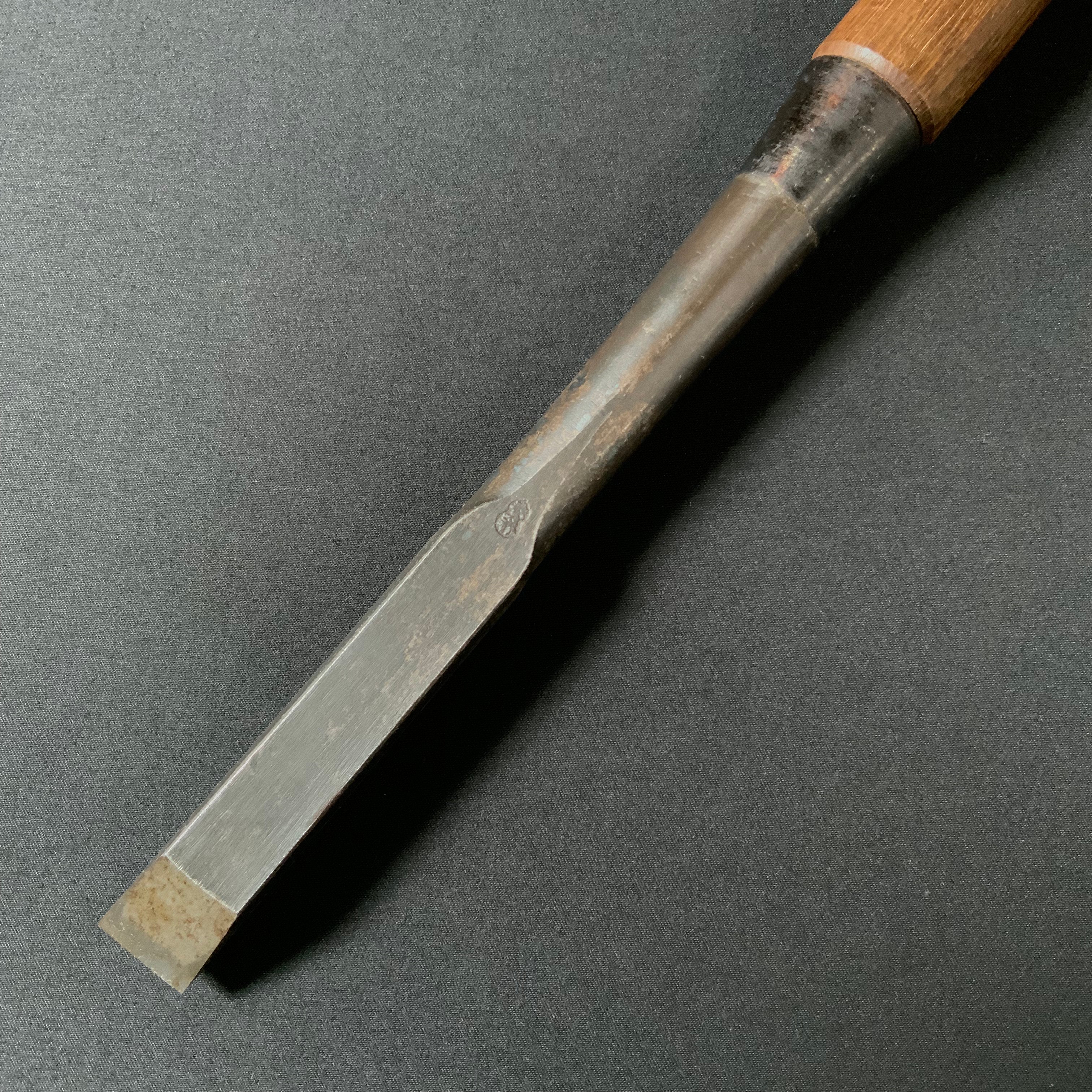 掘出し物 二代目左久作 叩き鑿 池上喬庸作 18mm #4 Old stock Hidari Hisasaku 2rd Timber chisels by Ikegami Takanobu Tatakinomi