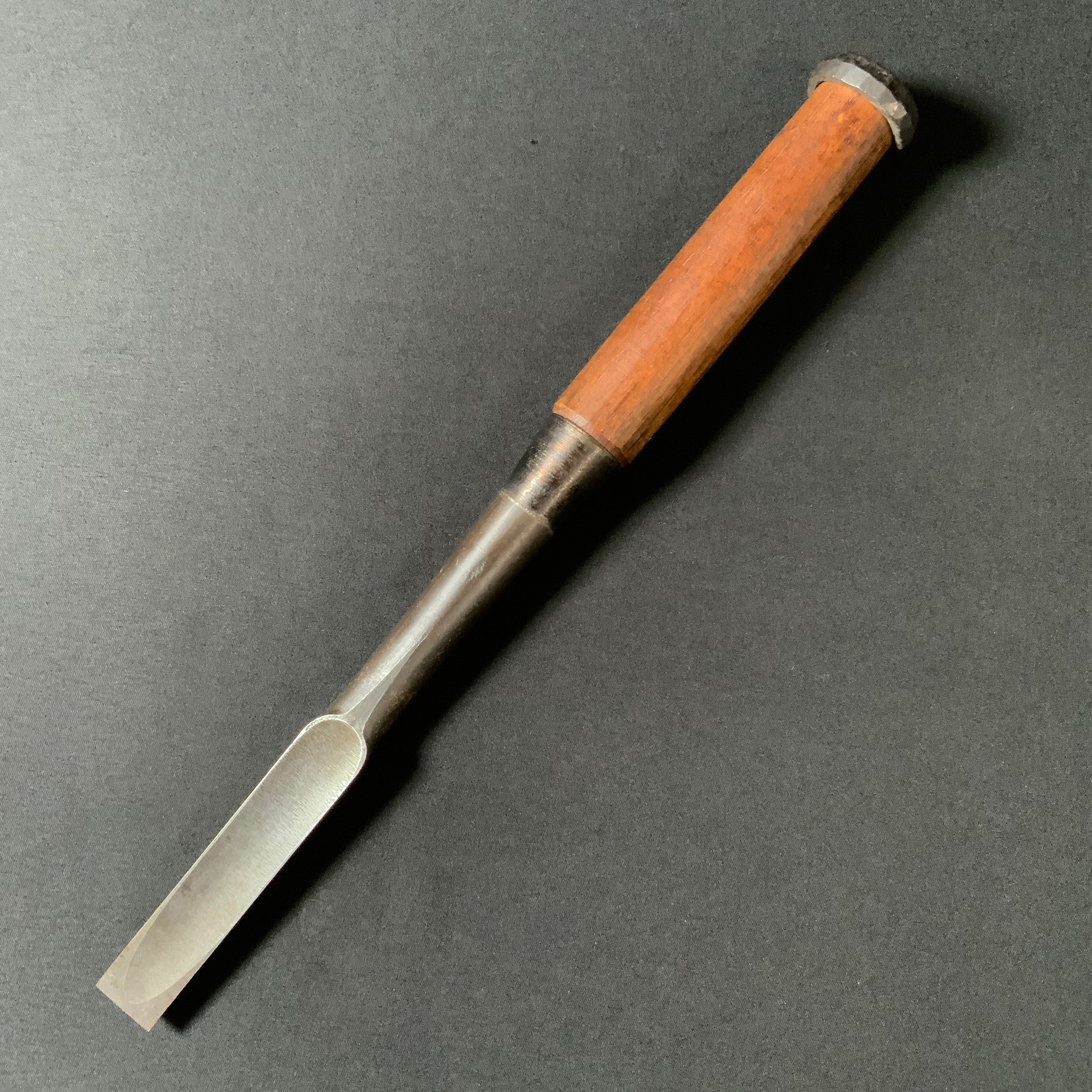 掘出し物 二代目左久作 叩き鑿 池上喬庸作 18mm #4 Old stock Hidari Hisasaku 2rd Timber chisels by Ikegami Takanobu Tatakinomi