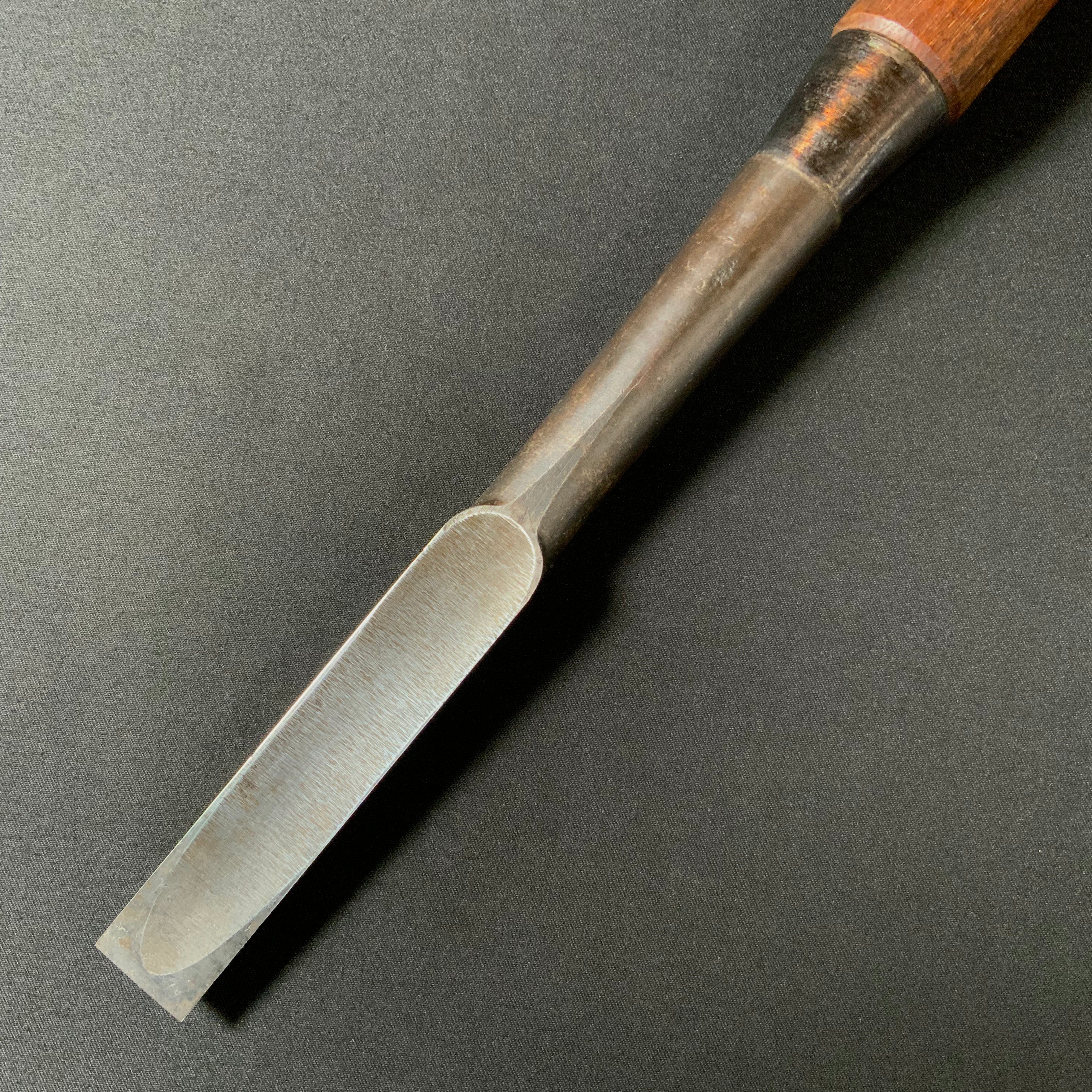 掘出し物 二代目左久作 叩き鑿 池上喬庸作 18mm #4 Old stock Hidari Hisasaku 2rd Timber chisels by Ikegami Takanobu Tatakinomi