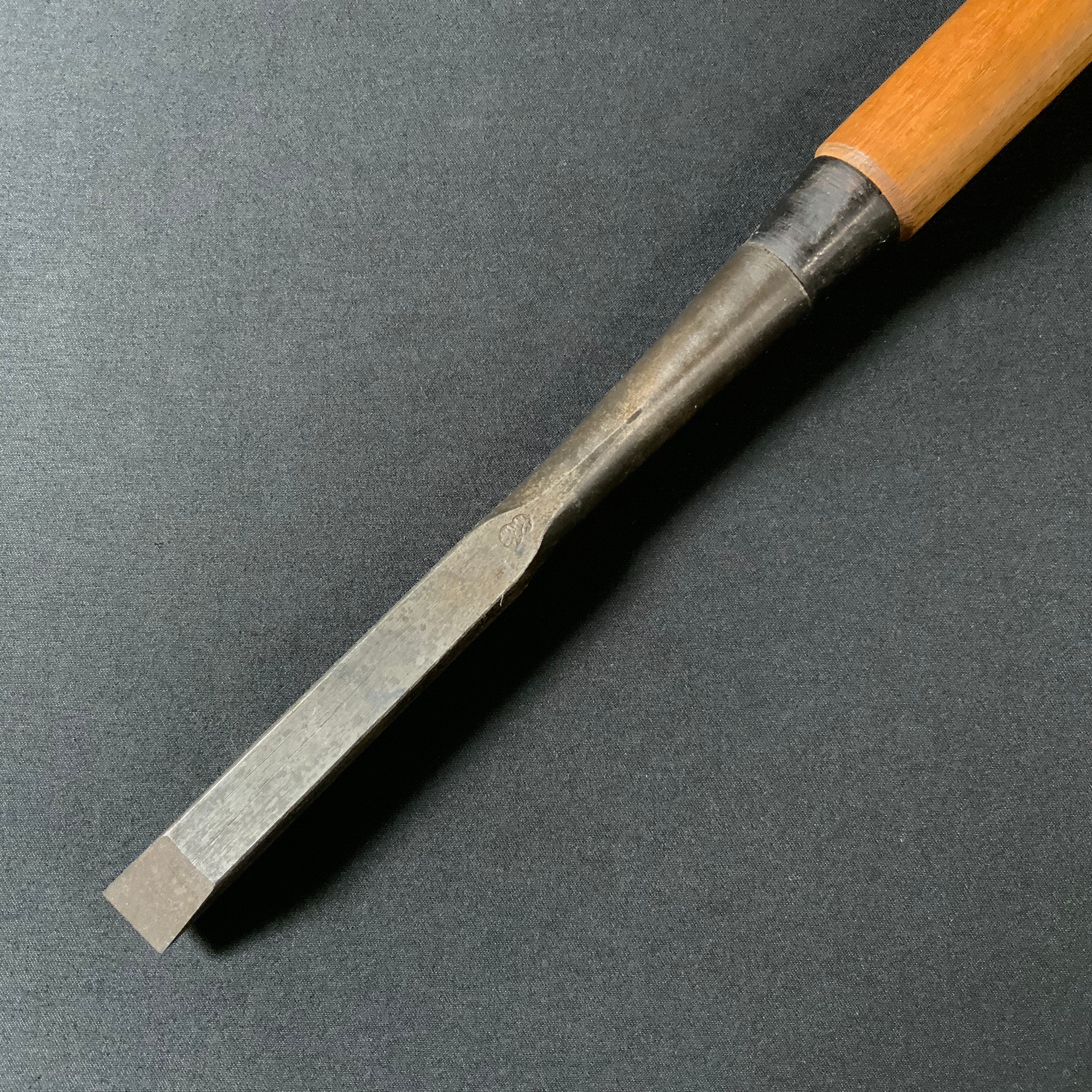 掘出し物 二代目左久作 叩き鑿 池上喬庸作 15mm #1 Old stock Hidari Hisasaku 2rd Timber chisels by Ikegami Takanobu Tatakinomi