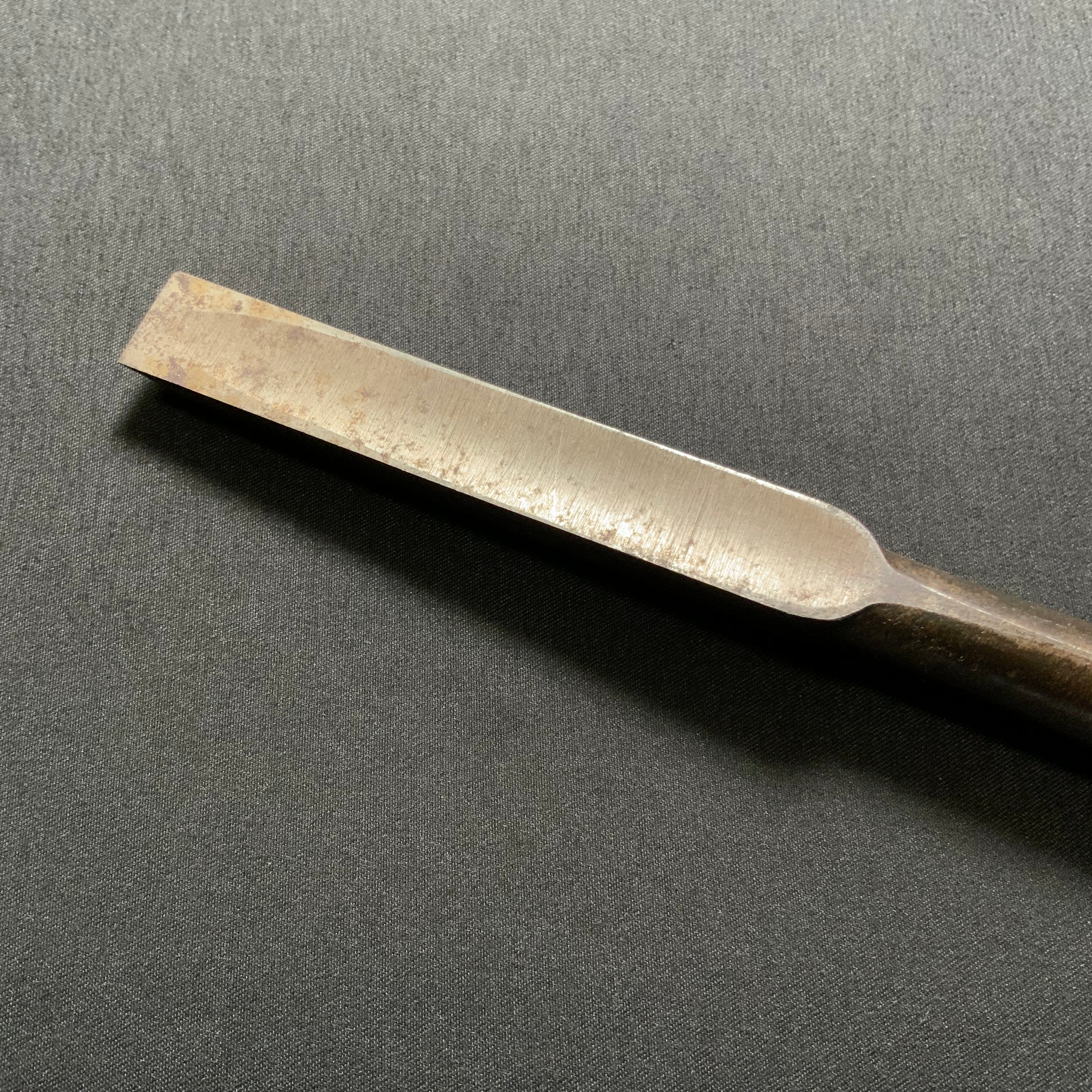 掘出し物 二代目左久作 叩き鑿 池上喬庸作 15mm #1 Old stock Hidari Hisasaku 2rd Timber chisels by Ikegami Takanobu Tatakinomi