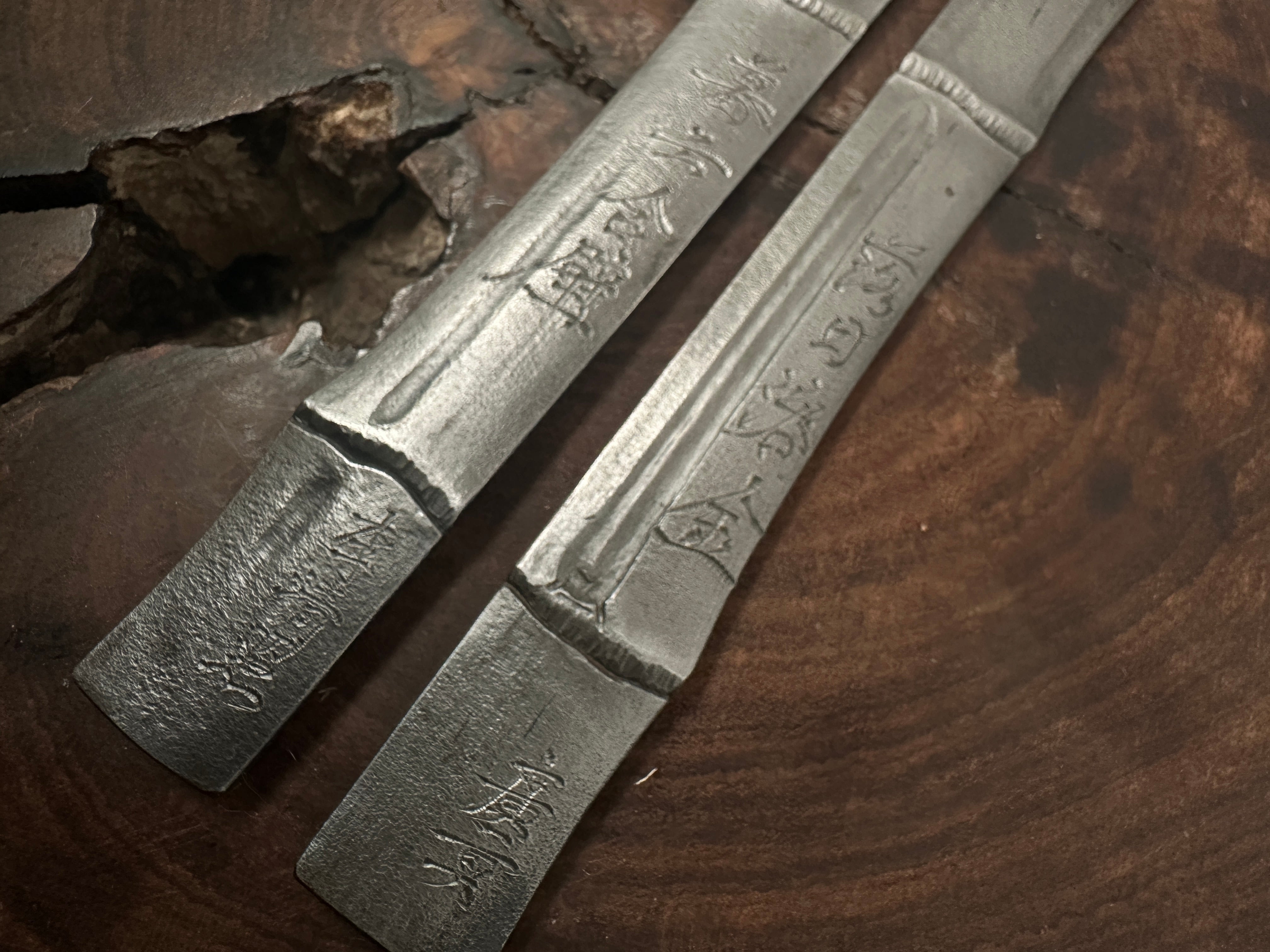 Bamboo Kiridashi Knives by Hirotsugu Sozen 廣貢 素全作 竹節 切出し小刀 24mm