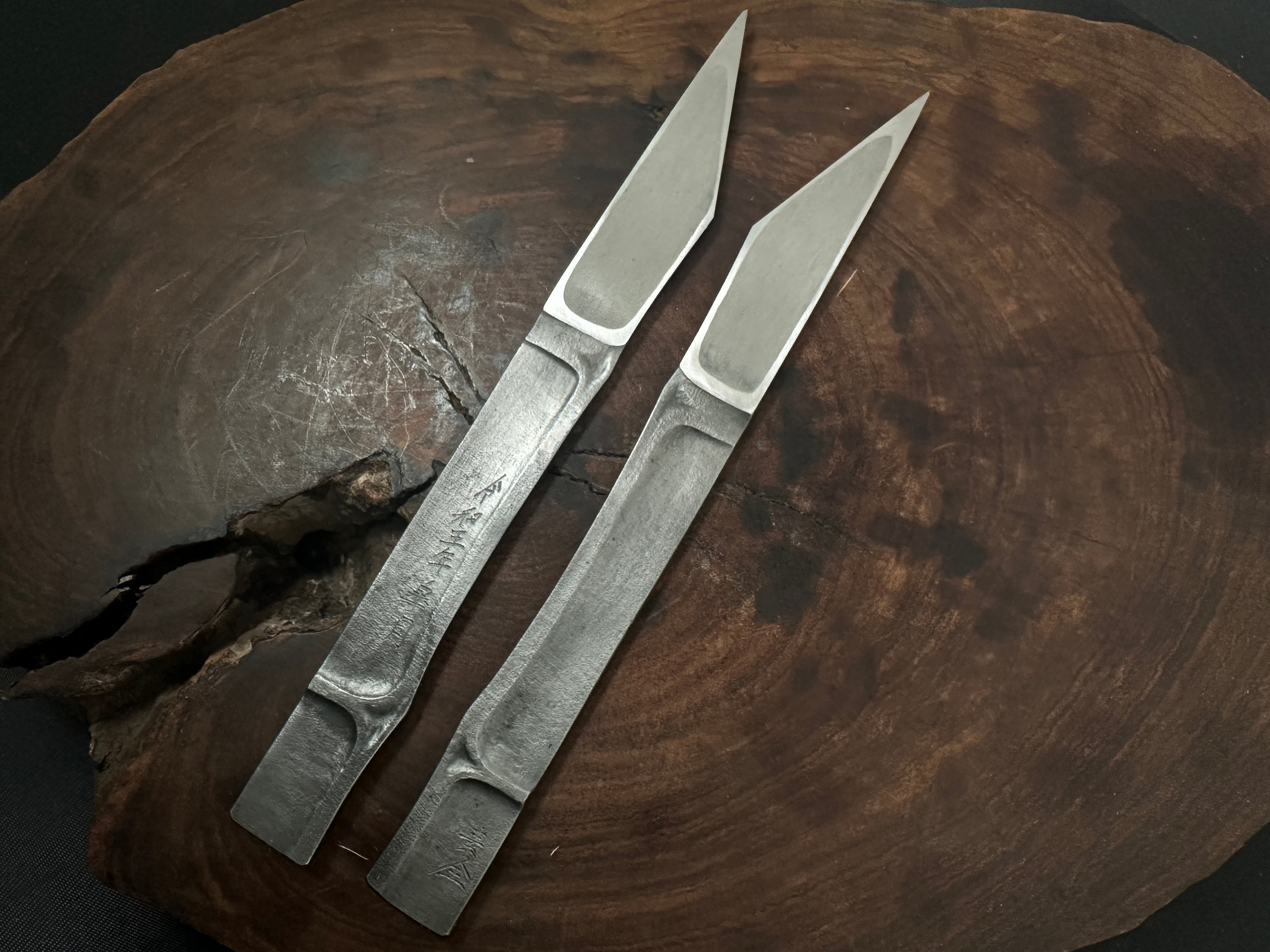 Bamboo Kiridashi Knives by Hirotsugu Sozen 廣貢 素全作 竹節 切出し小刀 24mm