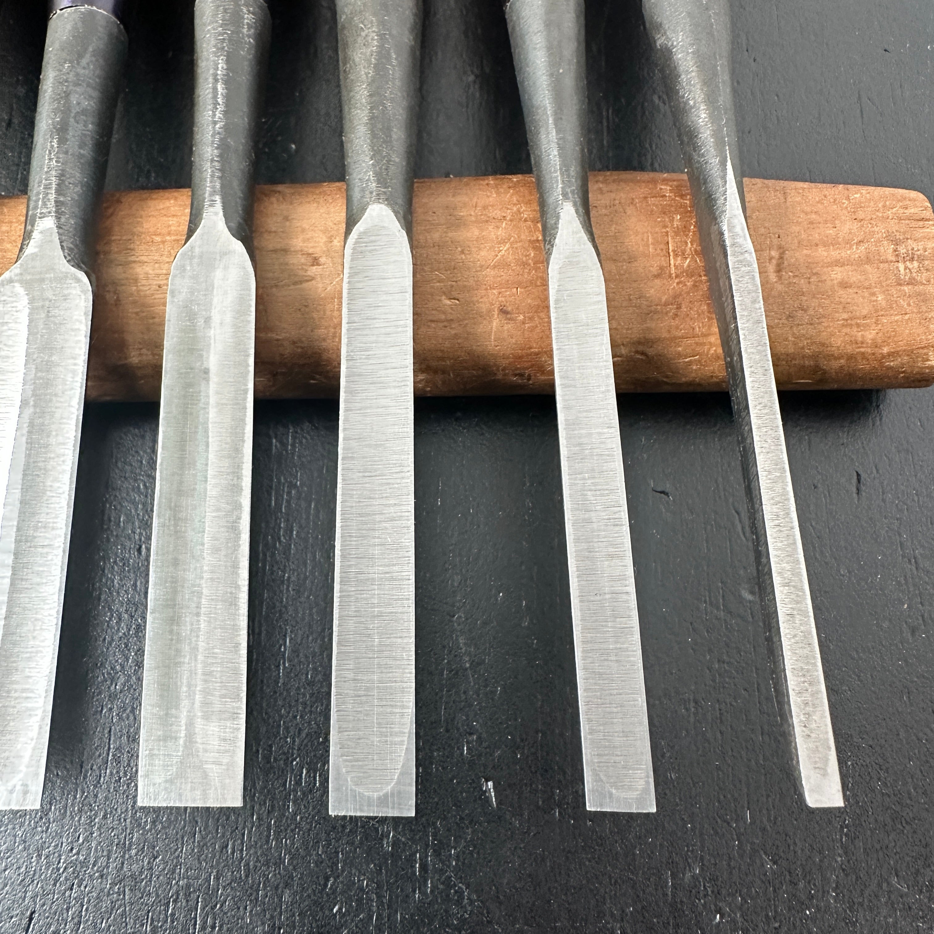 Sukemasa Dovetail Bench chisels set Triple Ura 助正 鎬 三ツ裏 追入組鑿 Oirenomi