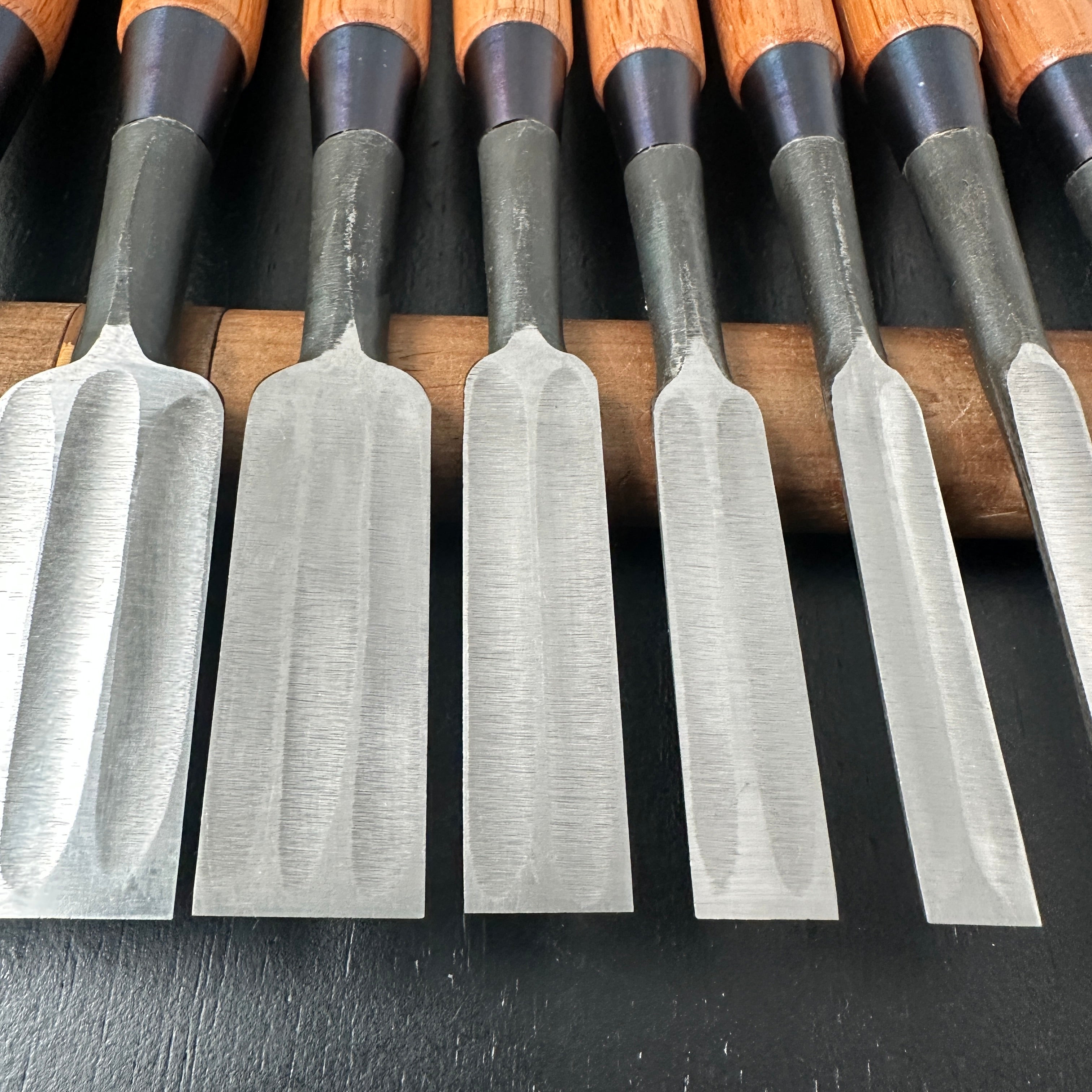 Sukemasa Dovetail Bench chisels set Triple Ura 助正 鎬 三ツ裏 追入組鑿 Oirenomi