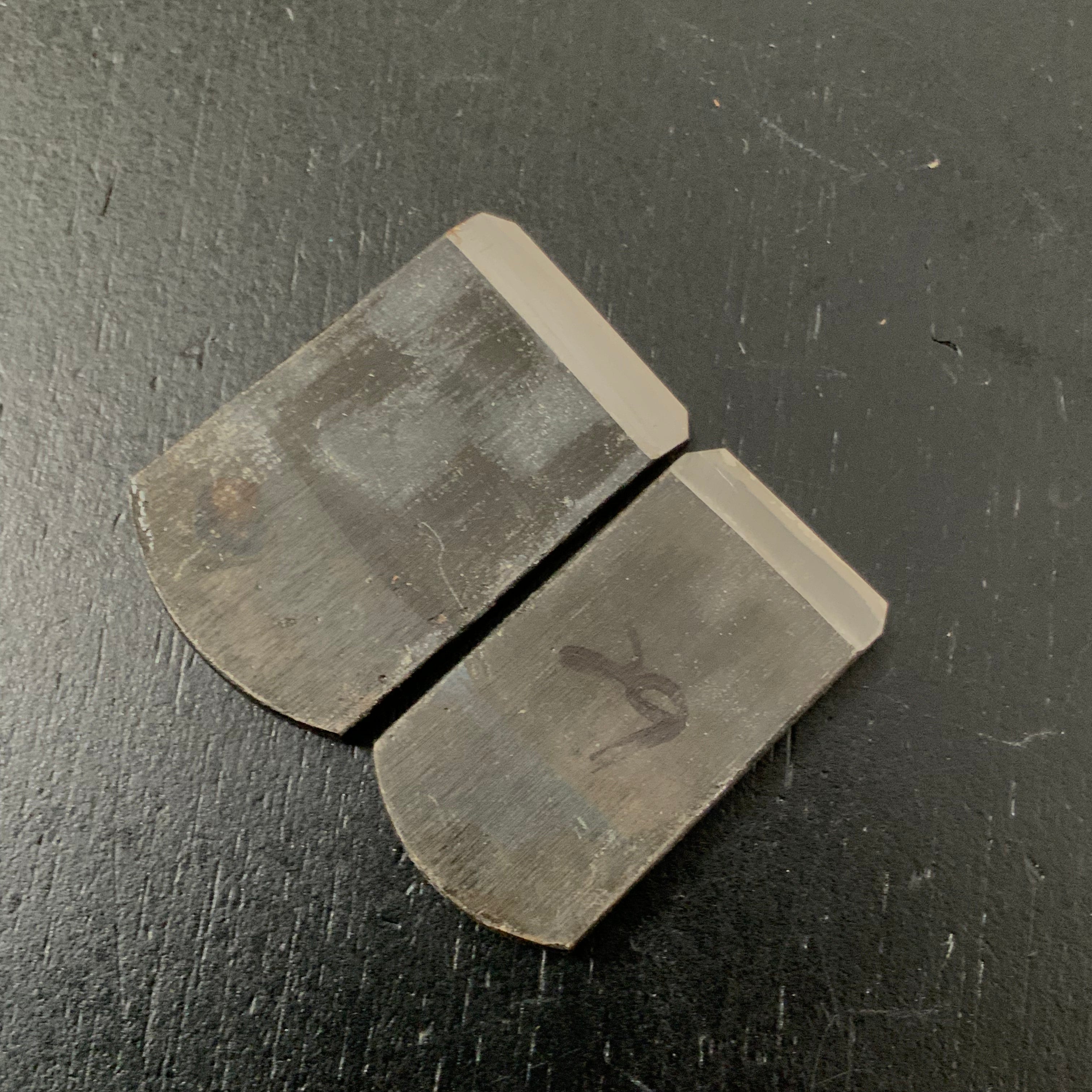 Old stock Spokeshave Plane (Nankin Kanna) With Blue Steel 掘出し物 南京鉋 青紙鋼 24,30,36mm