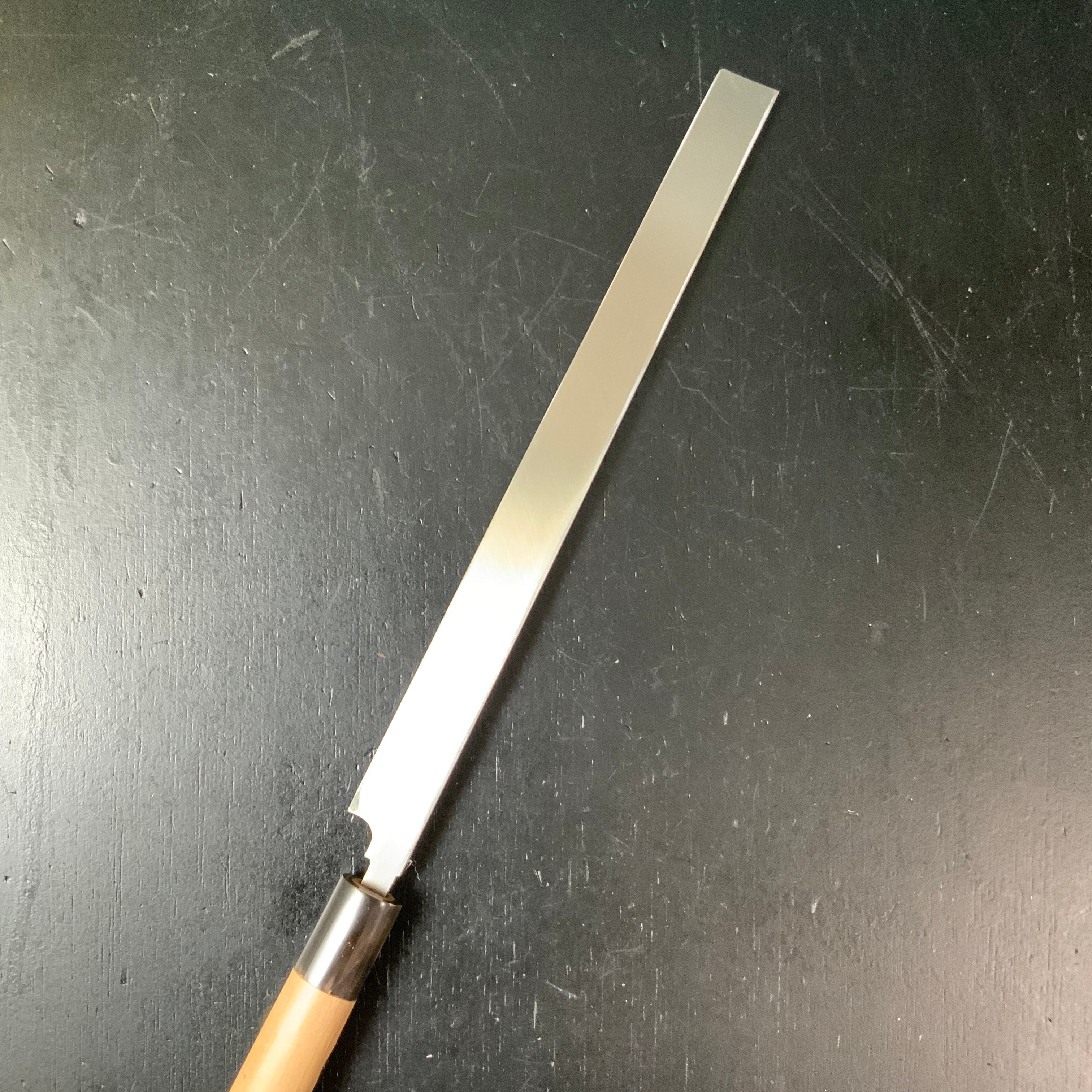源金重作 蛸引包丁 240mm old stock #2 Genkaneshige Takohiki Kitchen Knife