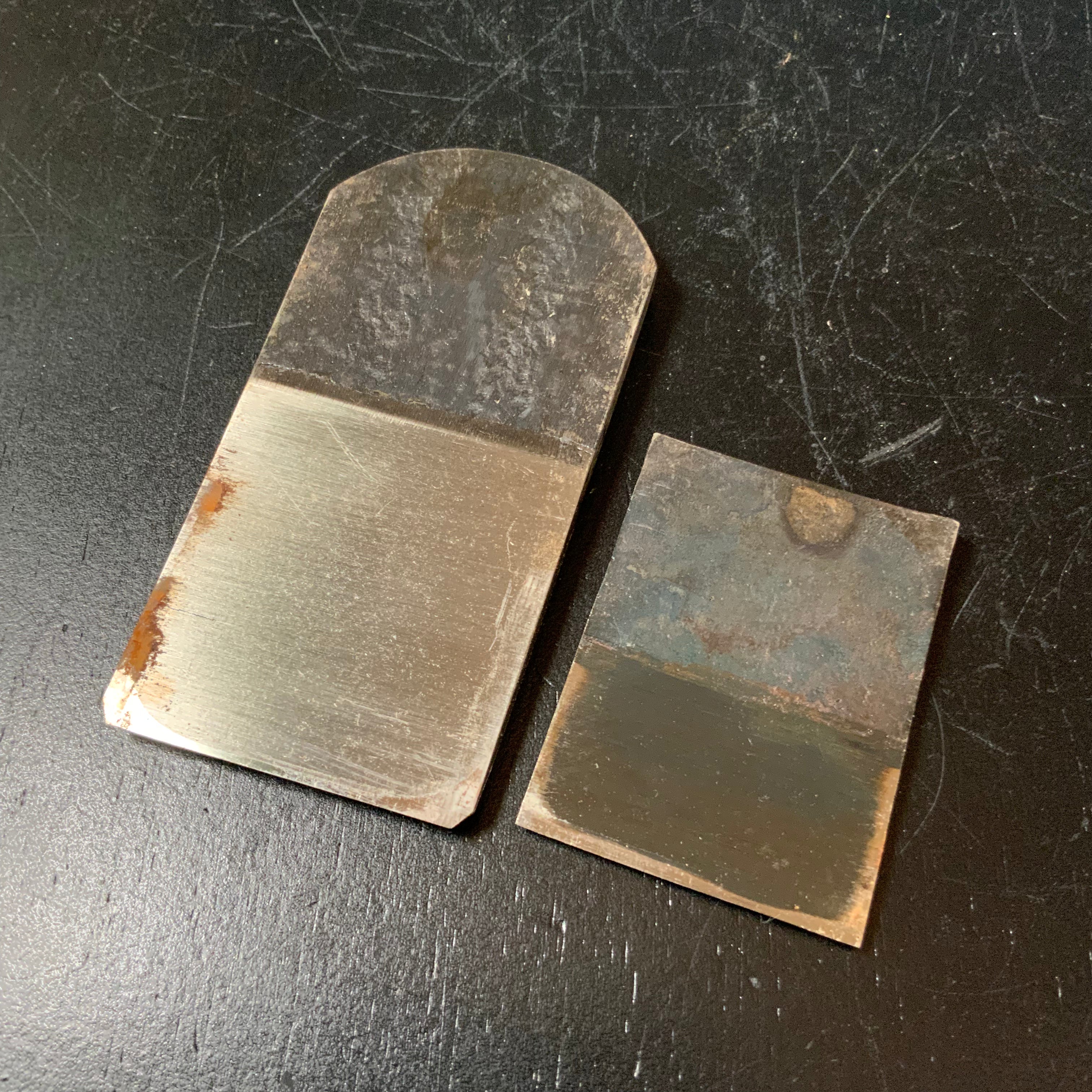 Old stock Mini Flat Plane Blue steel 掘出し物 豆平鉋 青紙鋼 Mame Hirakanna 54mm