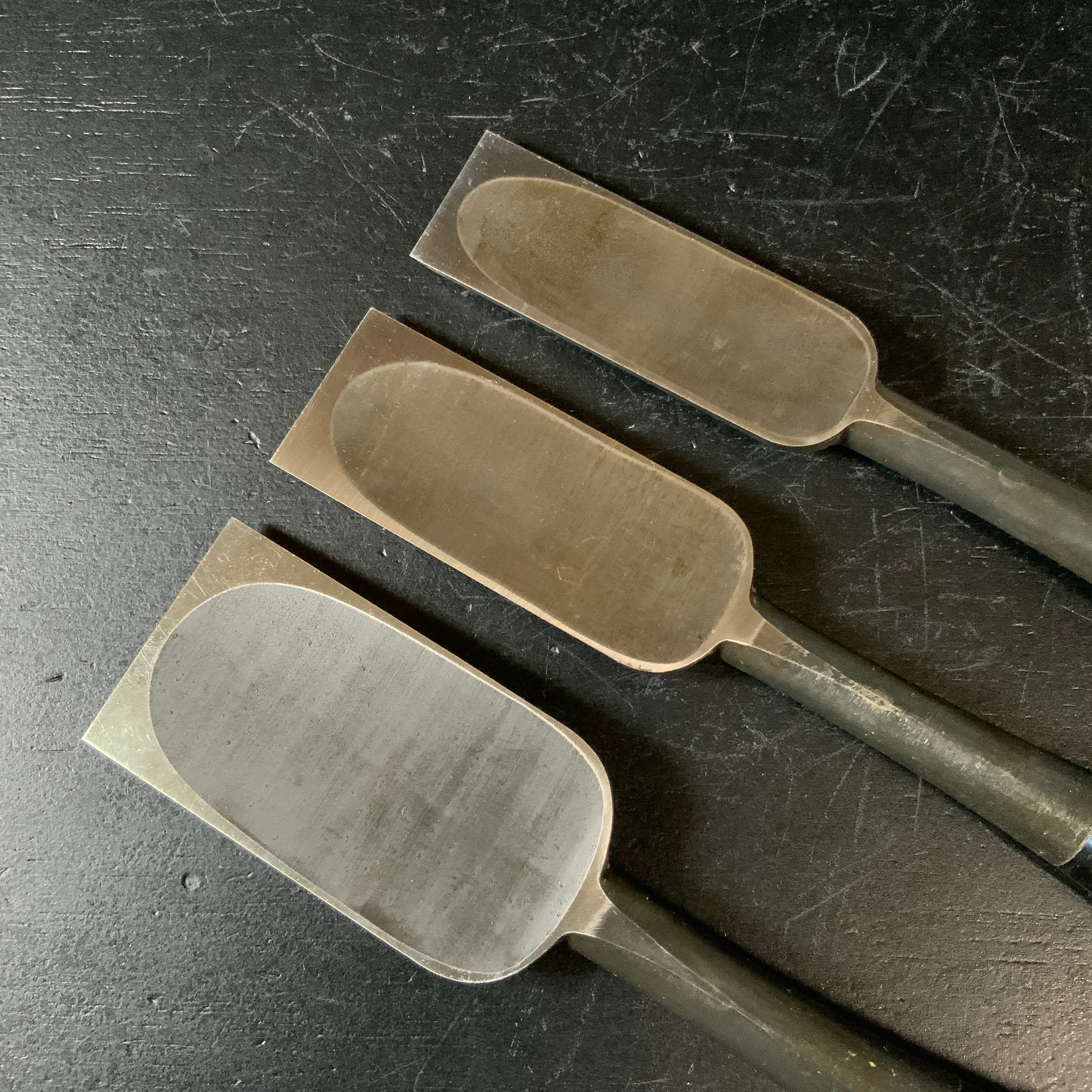 Kanehiro Timber chisels 兼弘 叩き鑿 Unused Tatakinomi 48mm 36mm 30mm