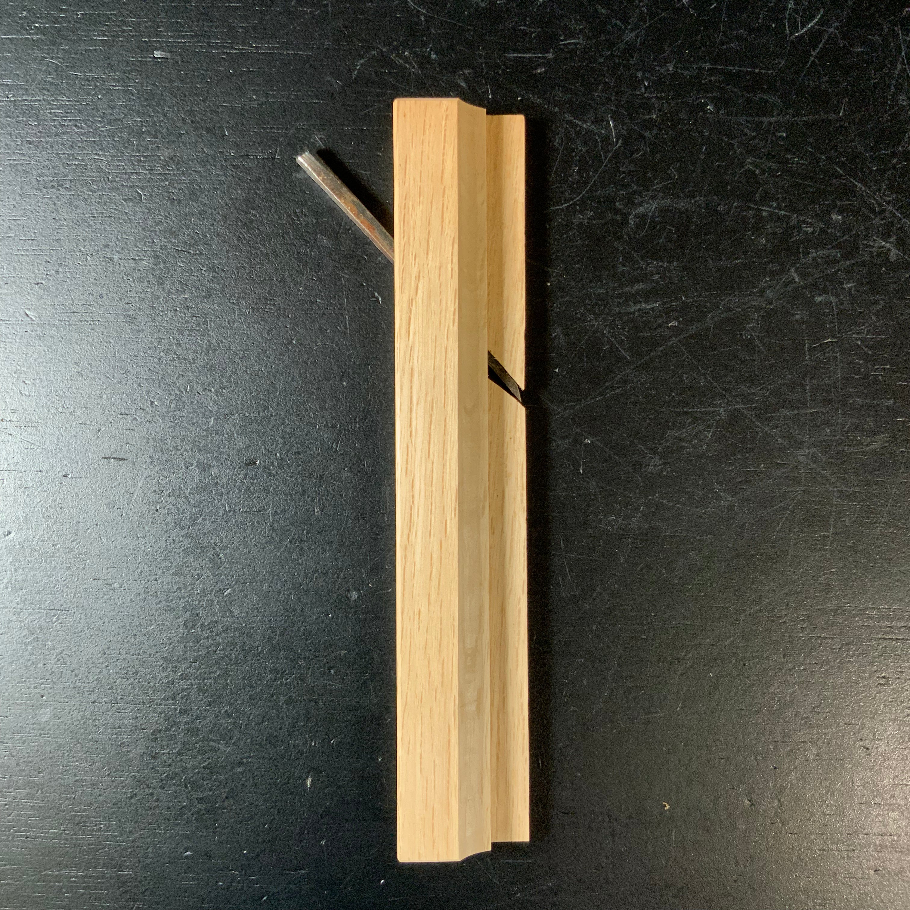 ♯4 Old stock unknown Small Rounding Plane (Uchimaru Kanna) Blue Steel 掘出し物 内丸鉋 青紙鋼 6mm