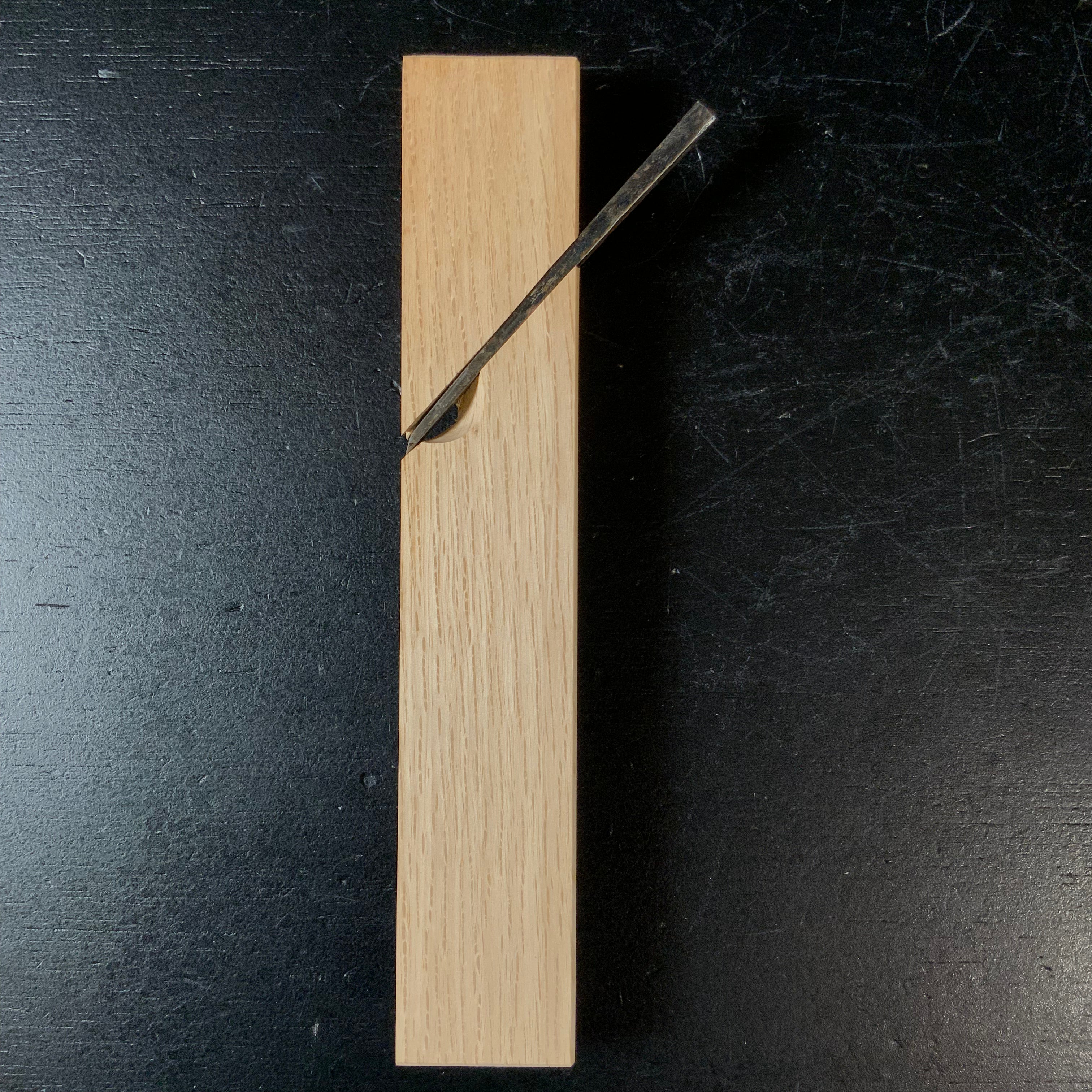 ♯4 Old stock unknown Small Rounding Plane (Uchimaru Kanna) Blue Steel 掘出し物 内丸鉋 青紙鋼 6mm