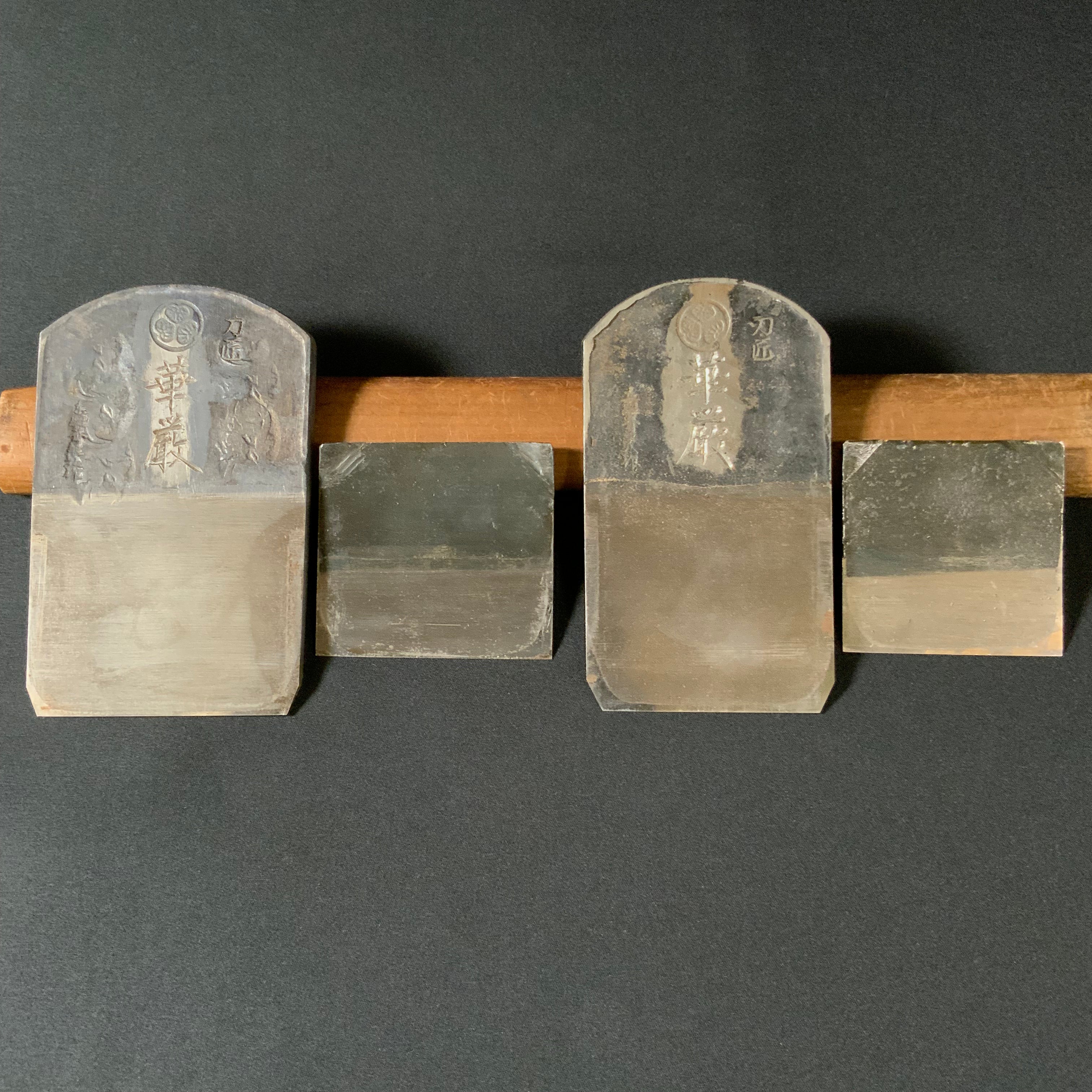 Old stock kegon Smoothing Plane(Kanna) by Sekikawa Seikichi 関川誠吉作 華厳 仕上鉋 70mm 65mm 本仕込