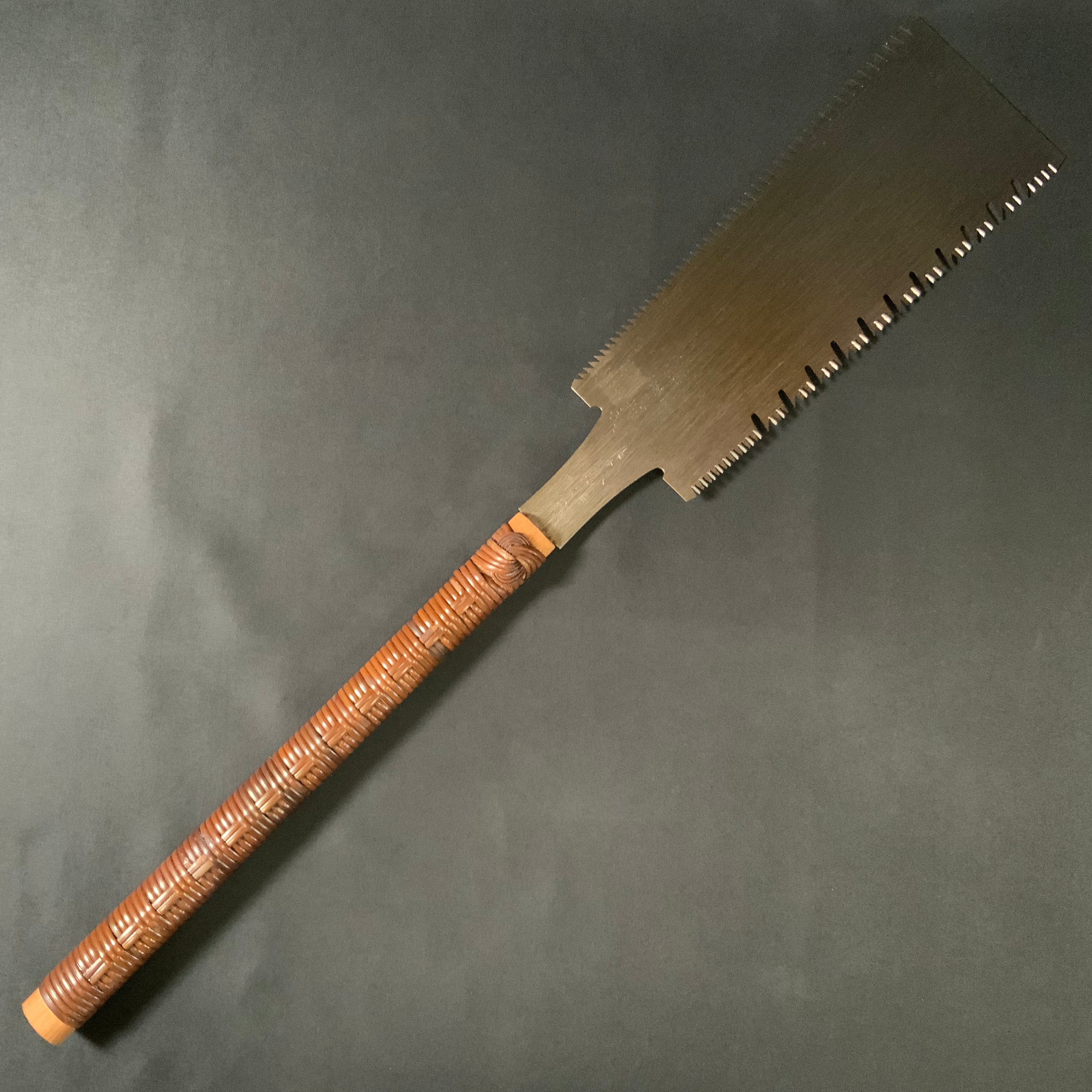 #206 Nagakatsu Double Edge Saw Eddy Type Handles set by Kurashige For Soft Wood 長勝鋸 渦巻き柄 両刃鋸 300mm