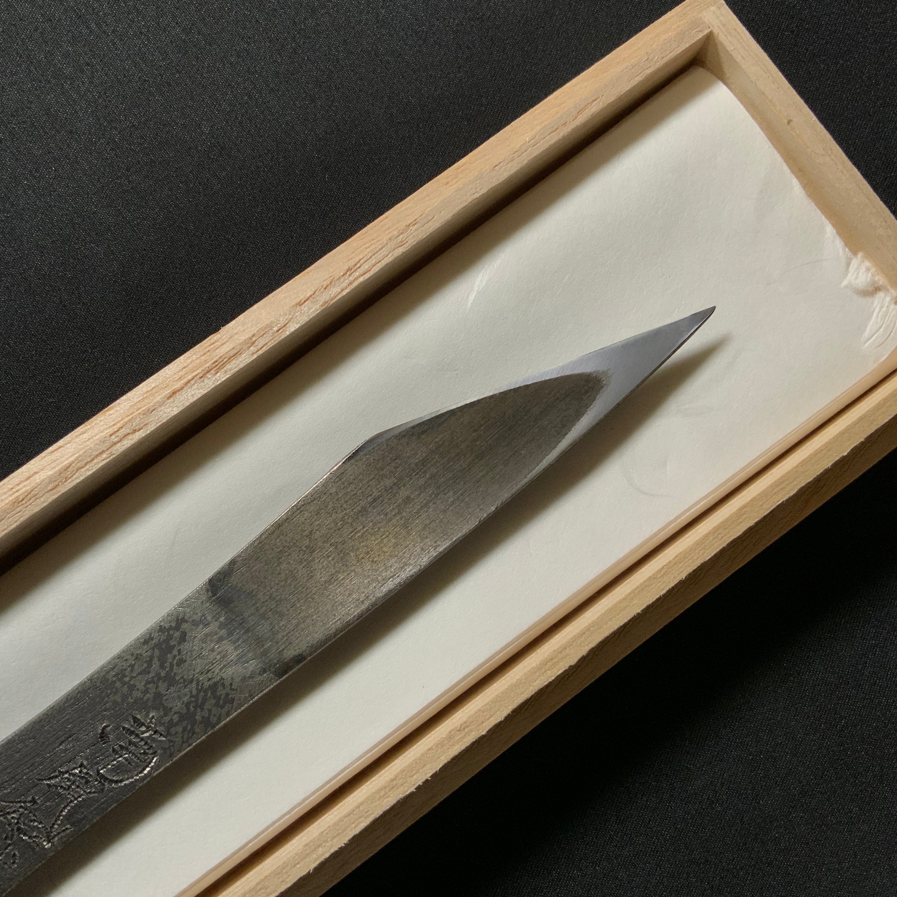 Dream to the West Right hand Kiridashi kinfe by Sozen Carving 南風知我意 吹夢到西洲 素全作 切出し小刀 右 20mm