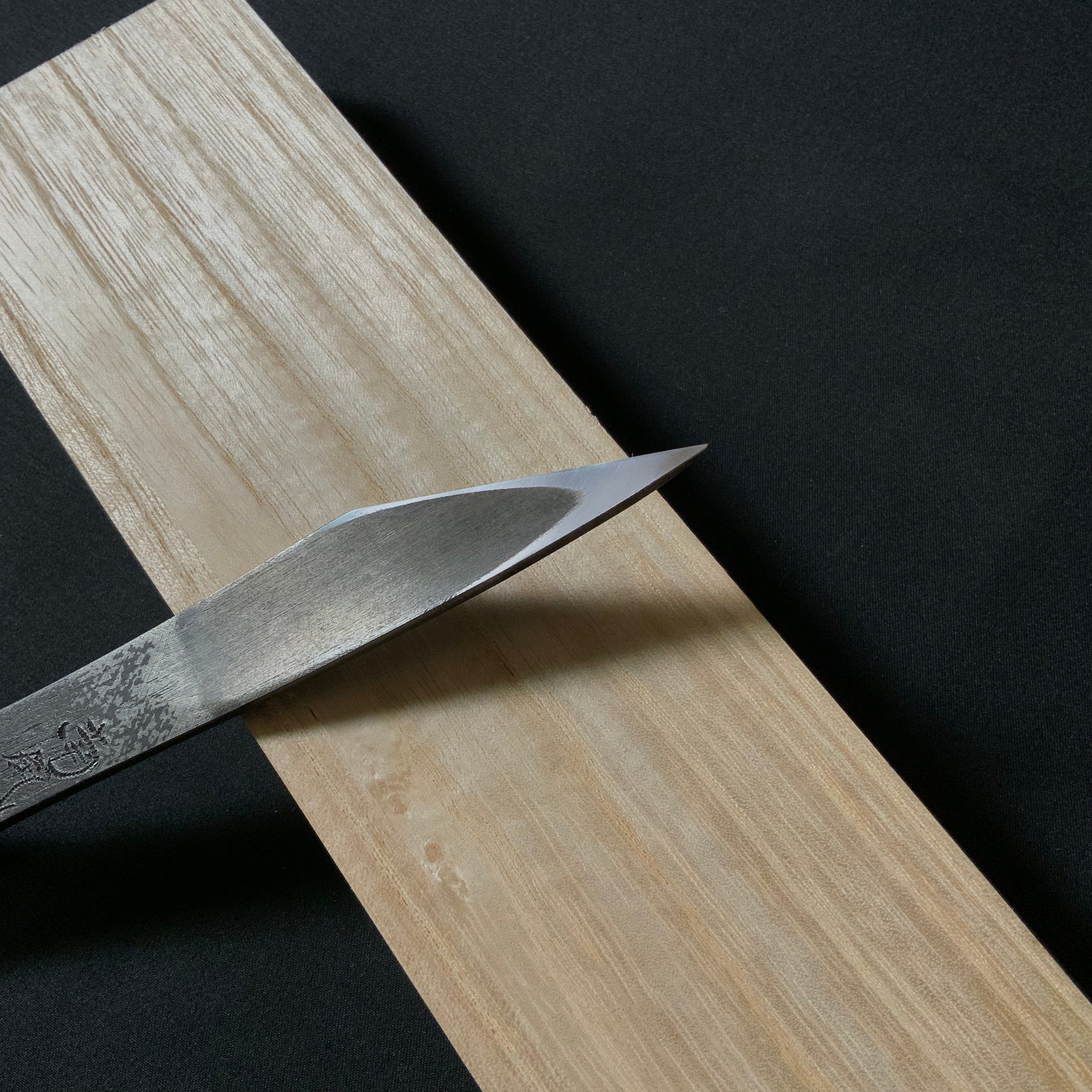 Dream to the West Right hand Kiridashi kinfe by Sozen Carving 南風知我意 吹夢到西洲 素全作 切出し小刀 右 20mm