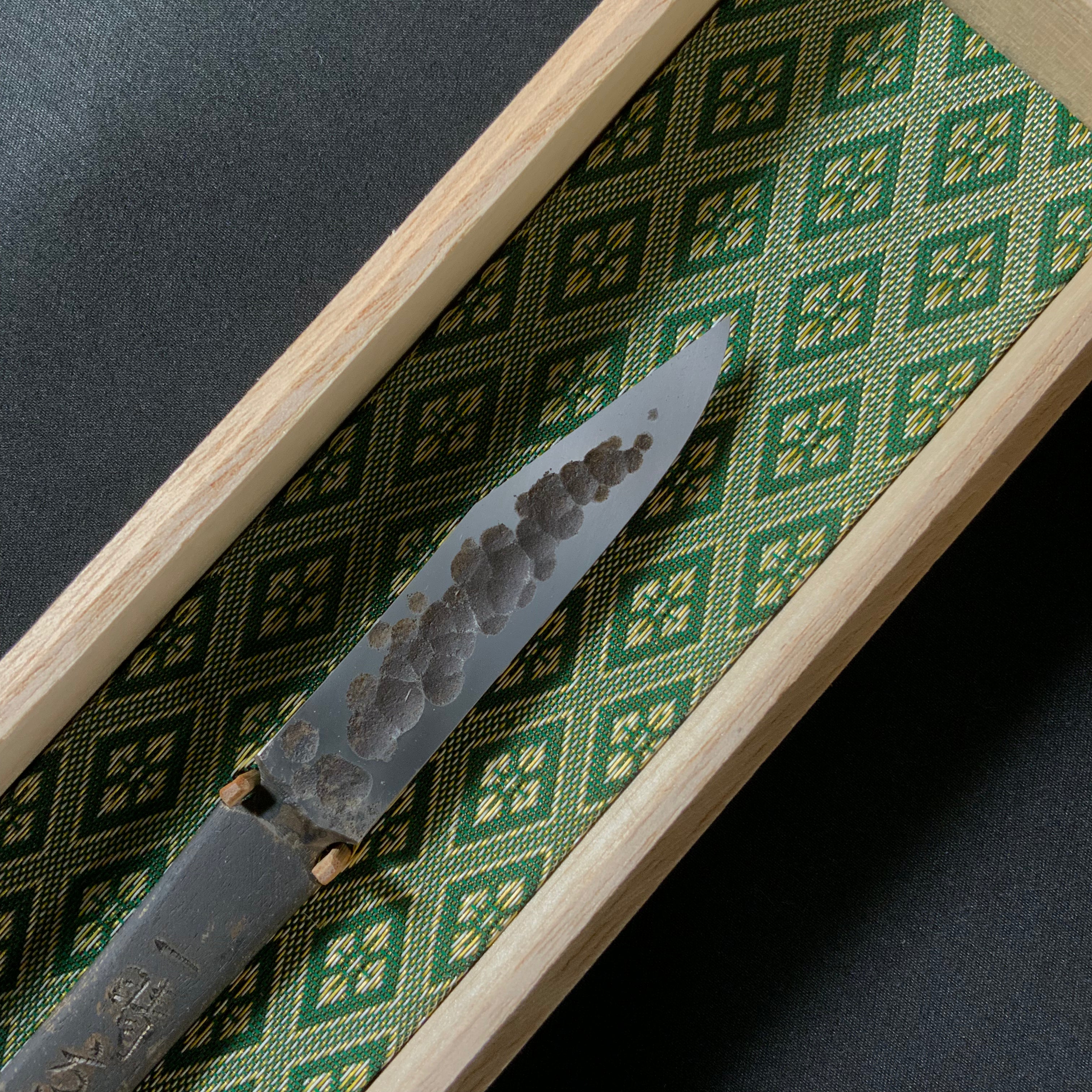 Deep Summer Right hand Kiridashi kinfe by Sozen Carving 一晴方知夏深 範成大 素全作 切出し小刀 右 15mm