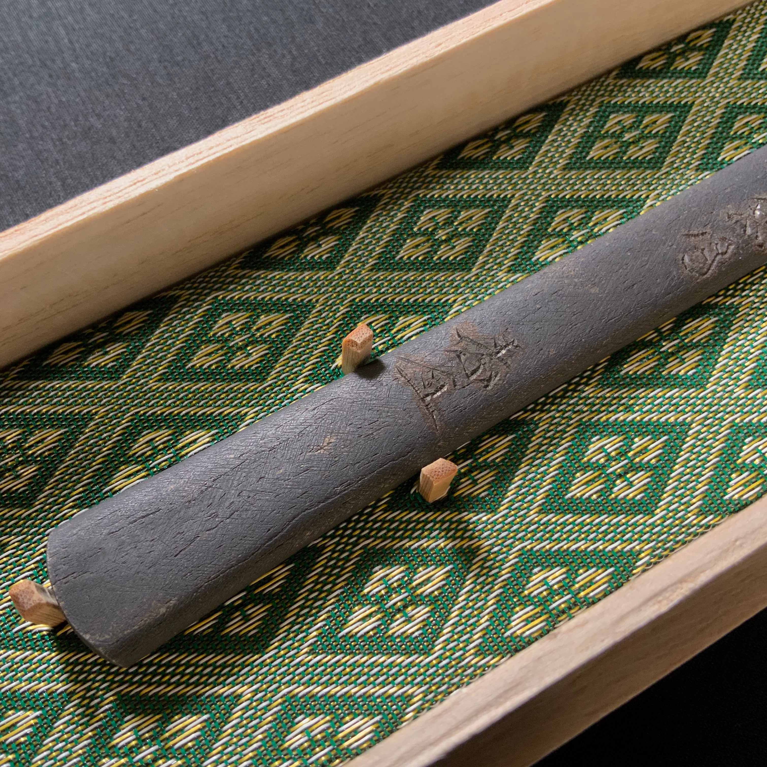 Deep Summer Right hand Kiridashi kinfe by Sozen Carving 一晴方知夏深 範成大 素全作 切出し小刀 右 15mm