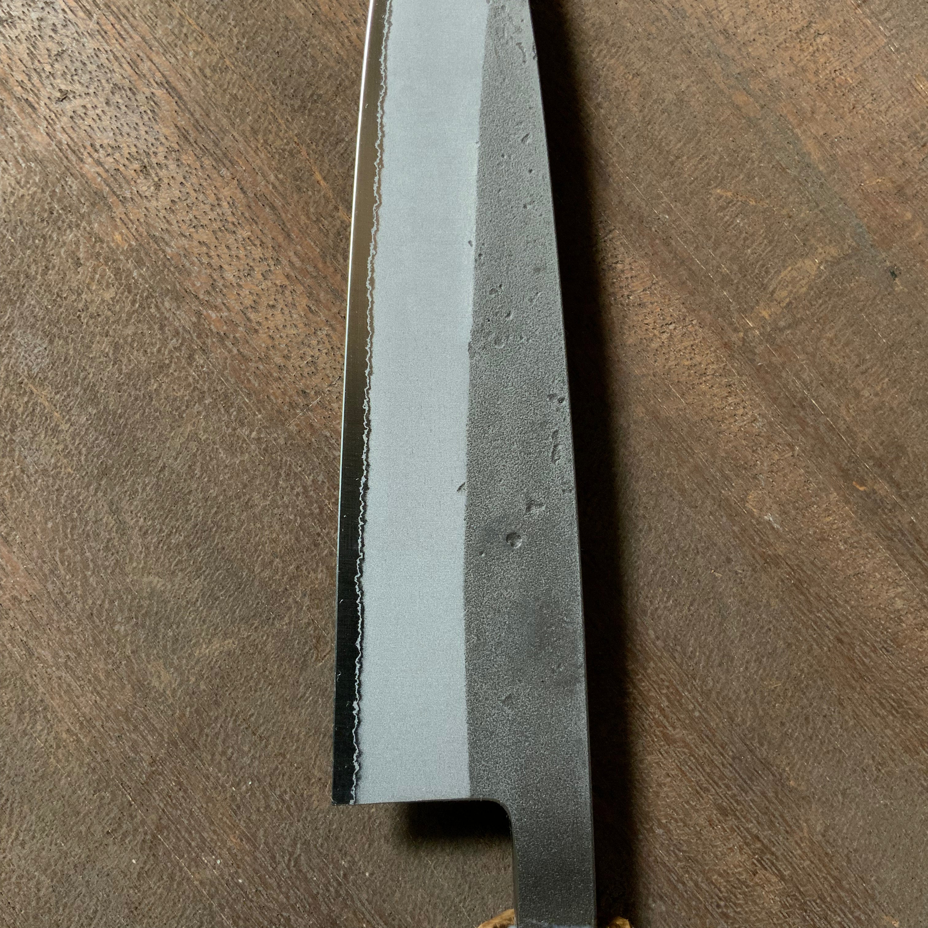 Muneyoshi Petit Knife with blue steel and oak handle 宗吉 ペティナイフ 青紙付 八角樫柄付 135mm