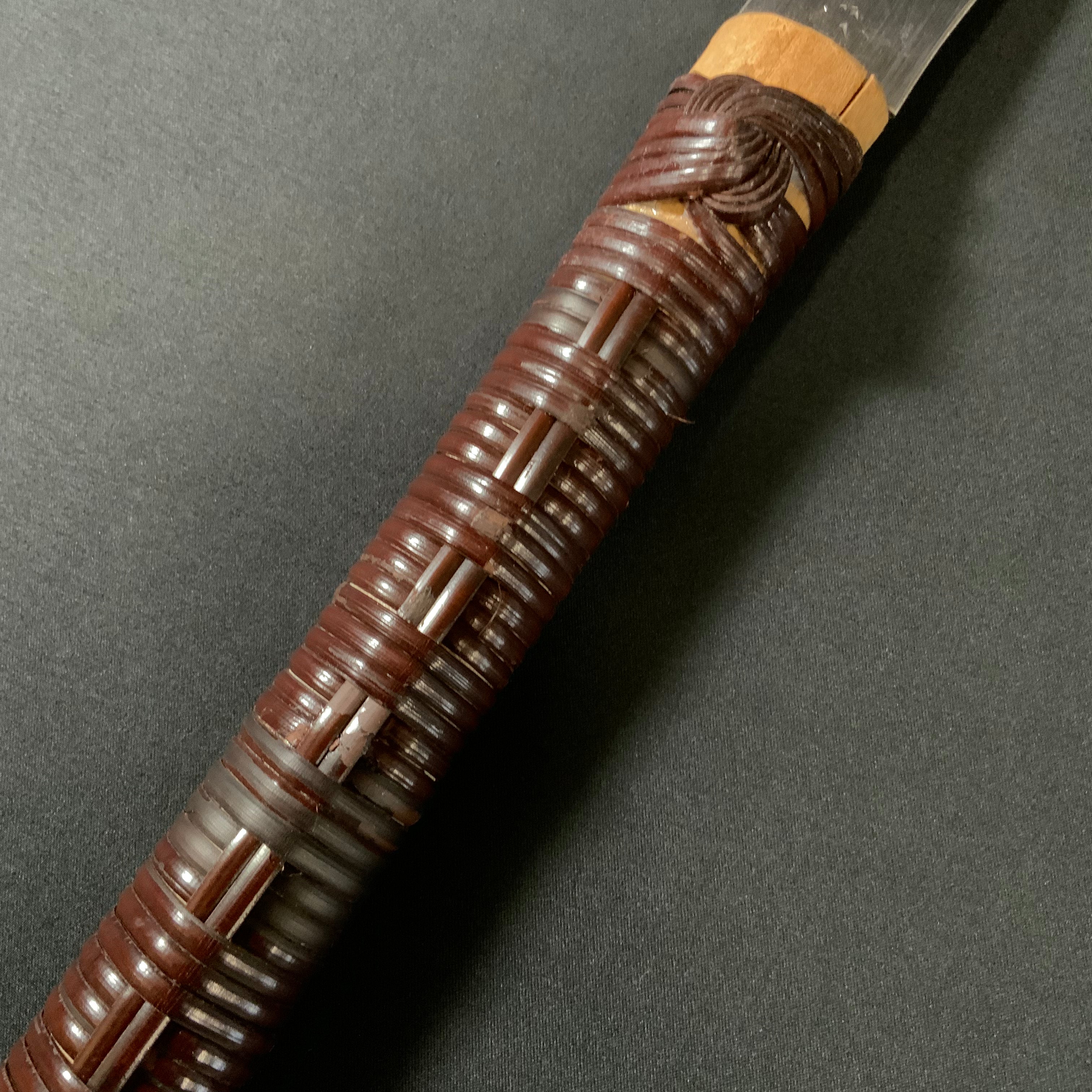 #211 Nagakatsu Double Edge Saw Eddy Type Handles set by Kurashige For Hard Wood 渦巻き柄 両刃鋸 280mm 広葉材用