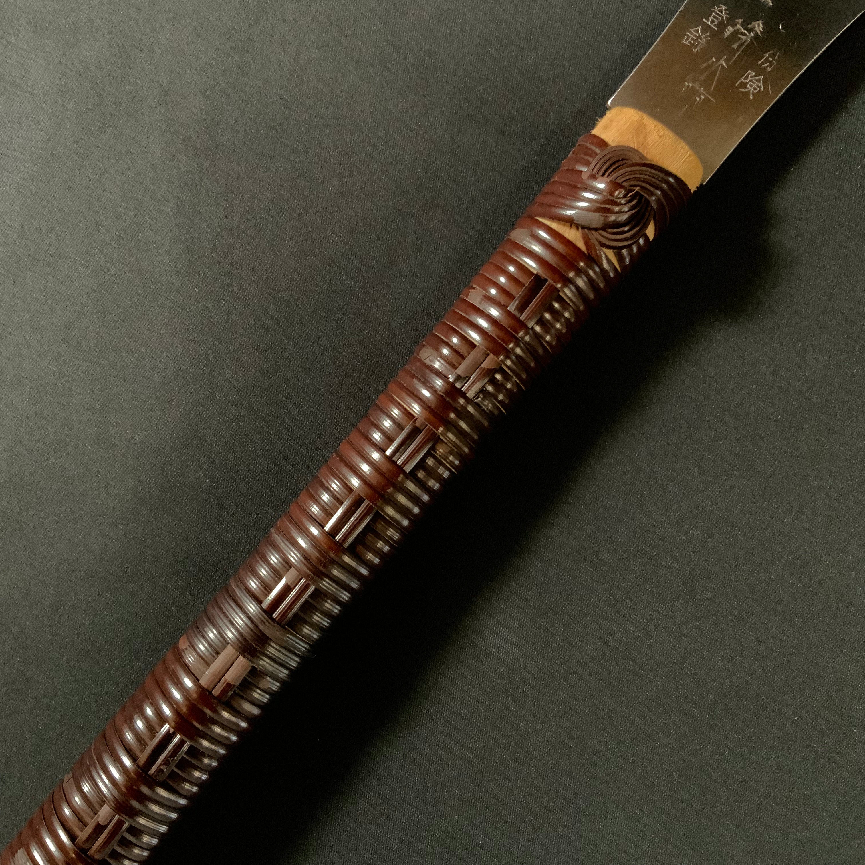 #212 Nagakatsu Double Edge Saw Eddy Type Handles set by Kurashige For Hard Wood 長勝鋸 渦巻き柄 両刃鋸 広葉材用 280mm