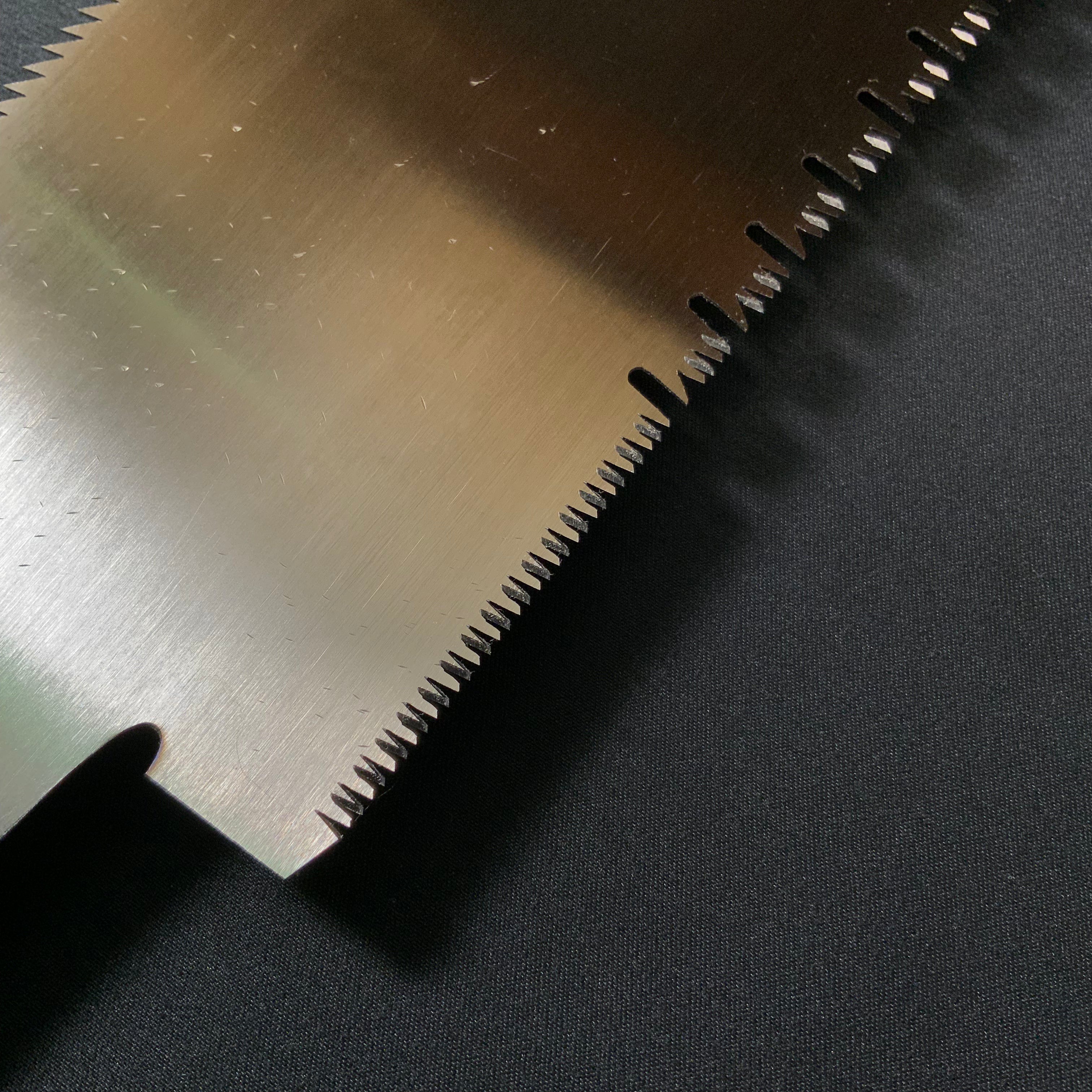 #215 SINSUI NAKAYA Nagakatsu Double Edge Saw Eddy Type Handles set For Hard Wood 中屋 深水 長勝鋸 渦巻き柄 両刃鋸 広葉材用 240mm