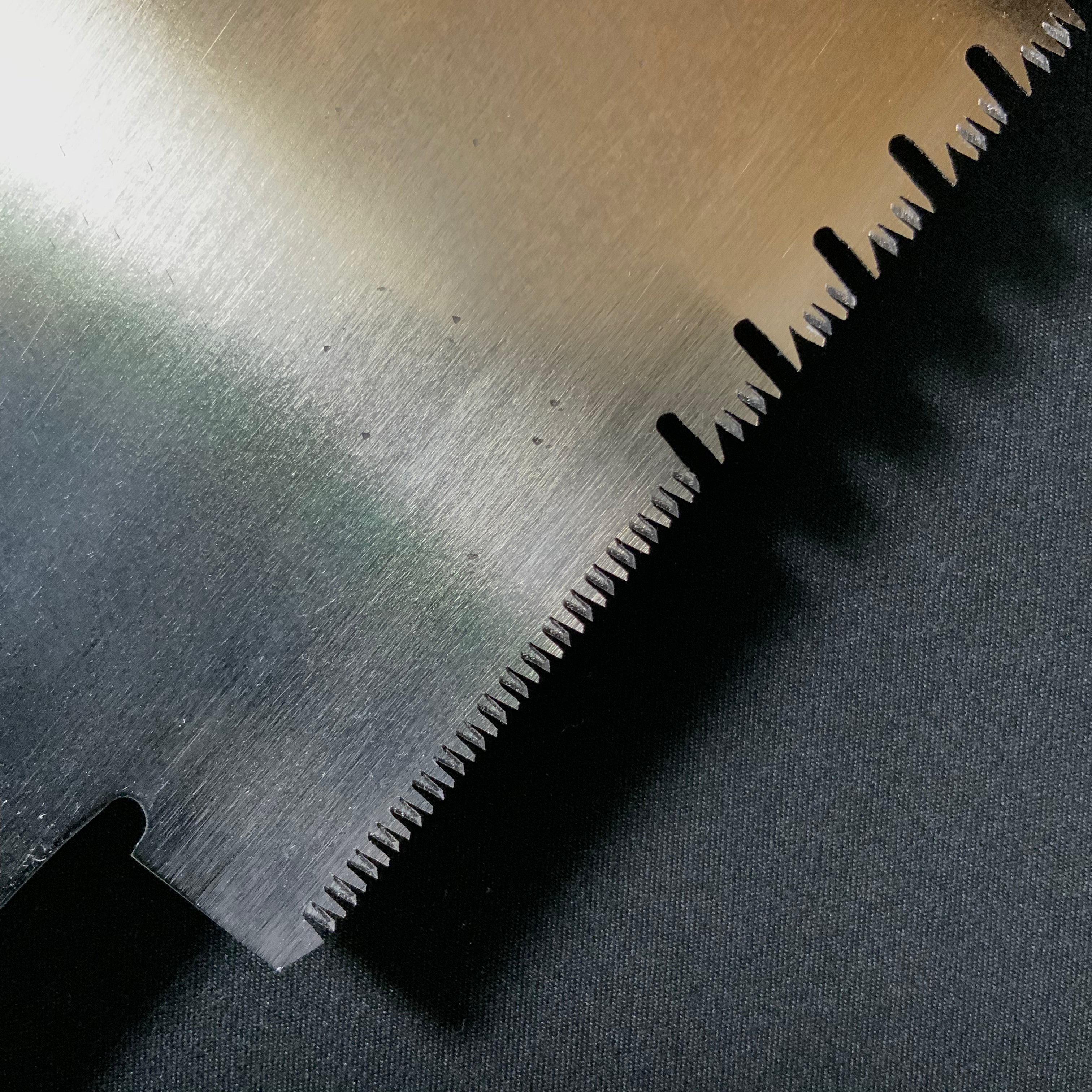 #213 Fukazawa Torajiro Nagakatsu Double Edge Saw Eddy Type Handles set For Hard Wood 深澤寅次郎 長勝鋸 渦巻き柄 両刃鋸 広葉材用 220mm