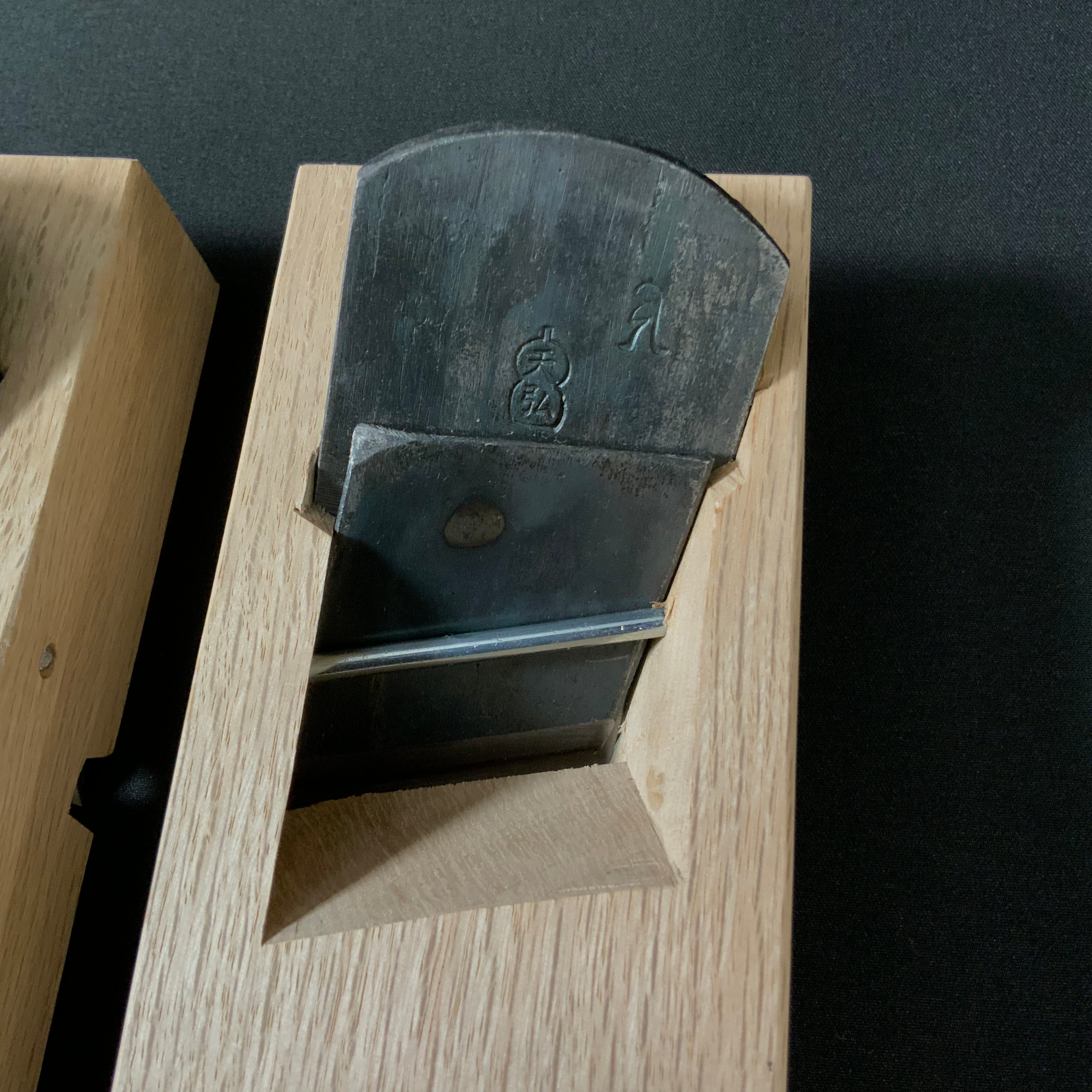 Tenhiro Mini Rabbet Planes by Seikichi Sekikawa with blue steel 42mm 関川誠吉作 豆際鉋 天弘 青紙一号鋼 42mm