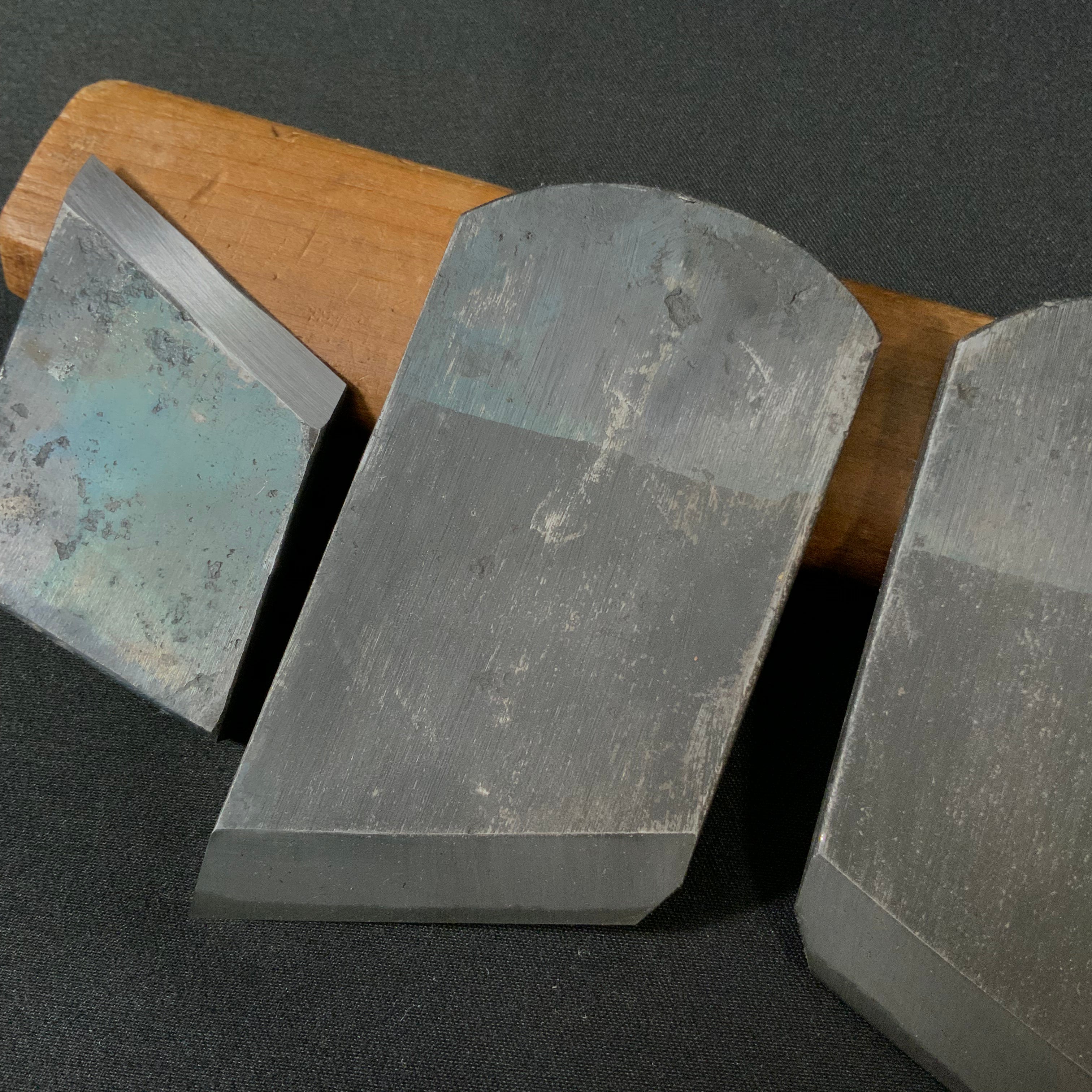 Tenhiro Mini Rabbet Planes by Seikichi Sekikawa with blue steel 42mm 関川誠吉作 豆際鉋 天弘 青紙一号鋼 42mm