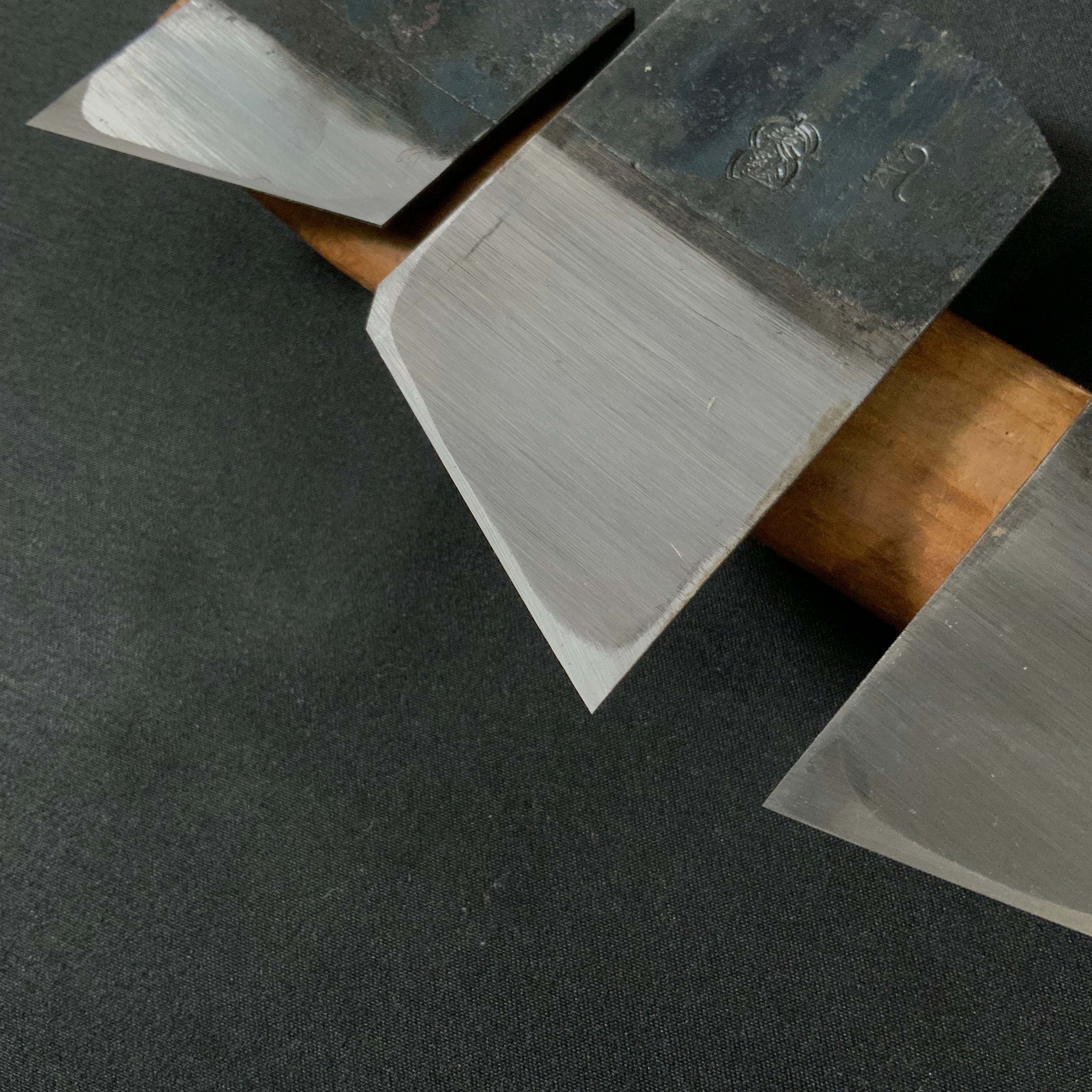 Tenhiro Mini Rabbet Planes by Seikichi Sekikawa with blue steel 42mm 関川誠吉作 豆際鉋 天弘 青紙一号鋼 42mm