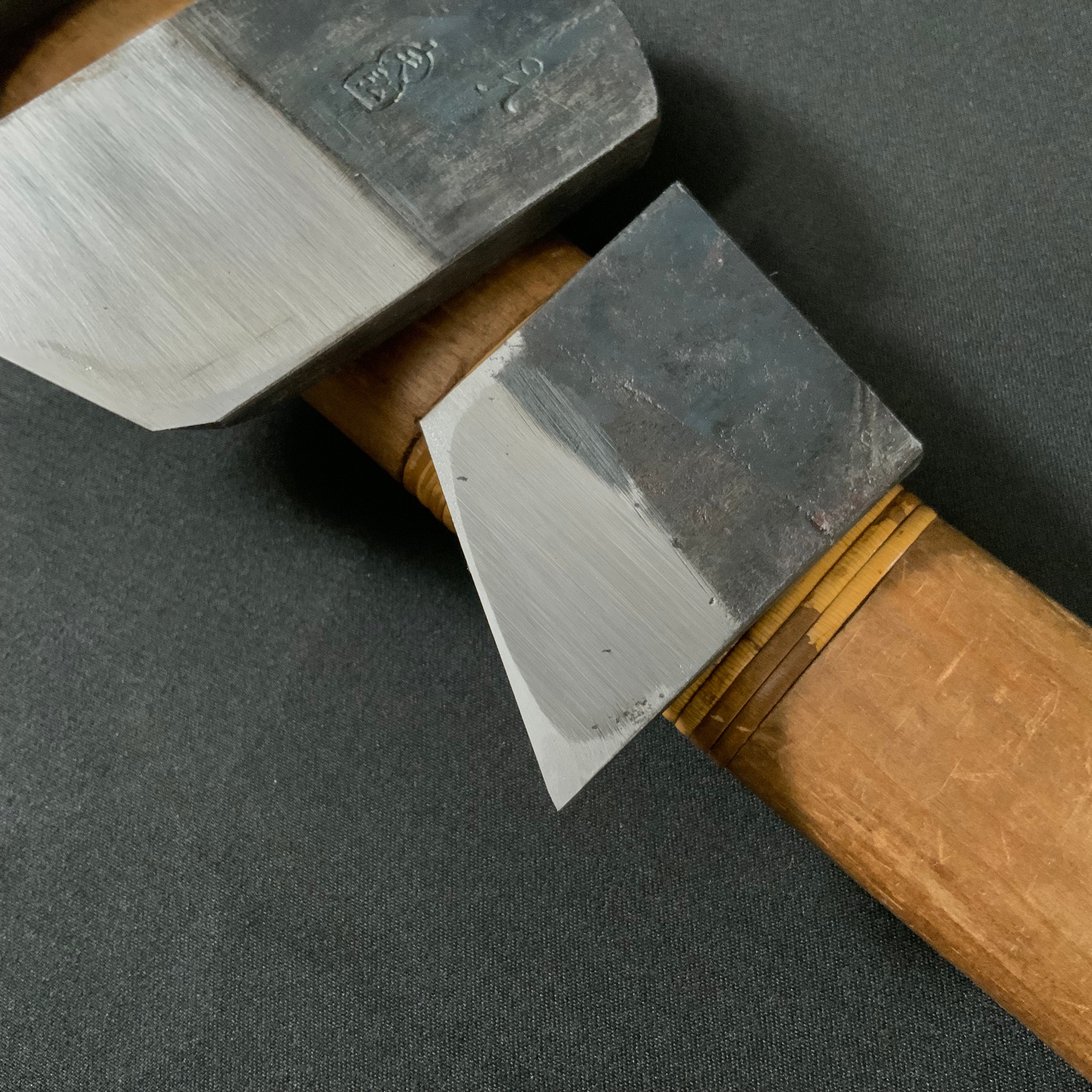 Tenhiro Mini Rabbet Planes by Seikichi Sekikawa with blue steel 42mm 関川誠吉作 豆際鉋 天弘 青紙一号鋼 42mm