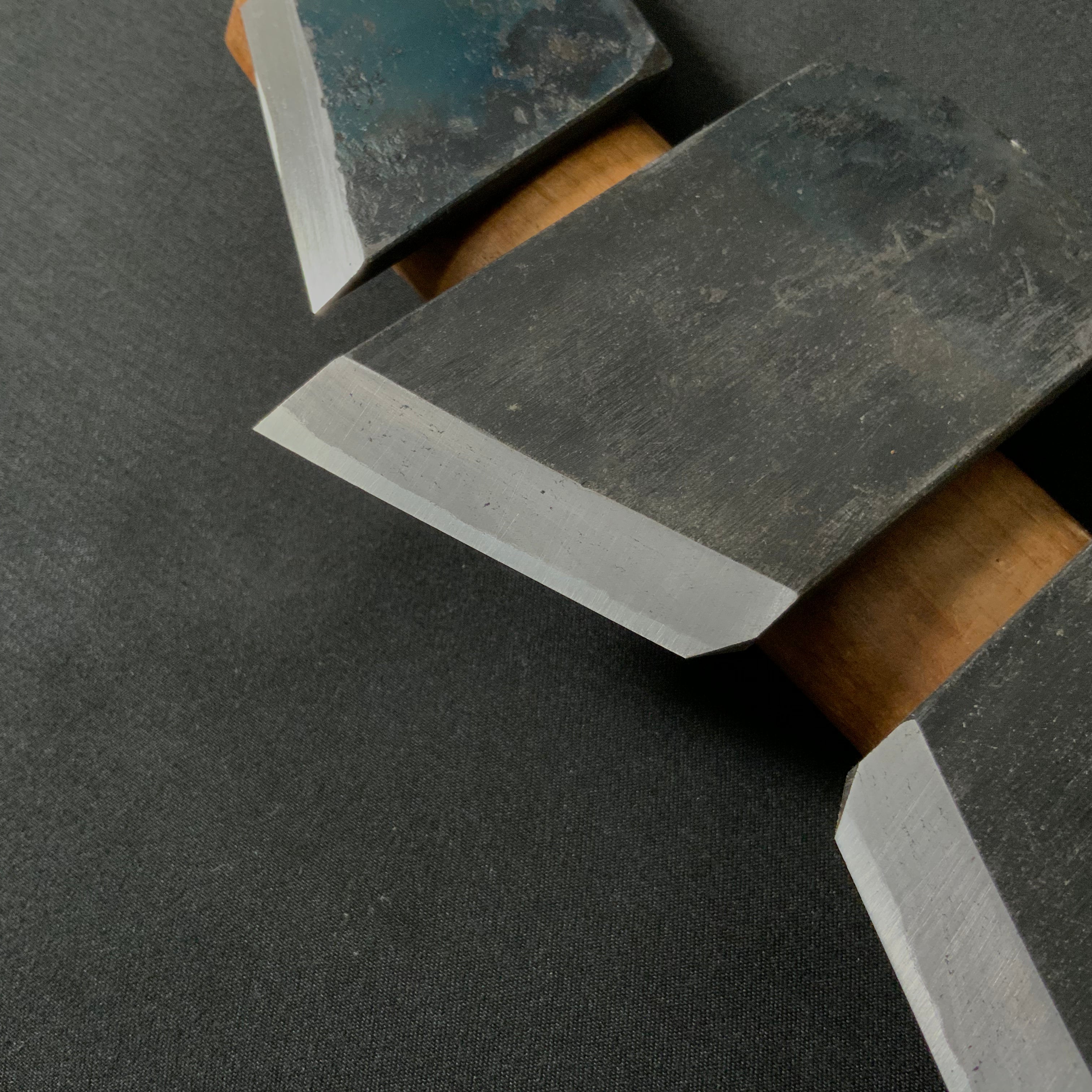 Tenhiro Mini Rabbet Planes by Seikichi Sekikawa with blue steel 42mm 関川誠吉作 豆際鉋 天弘 青紙一号鋼 42mm