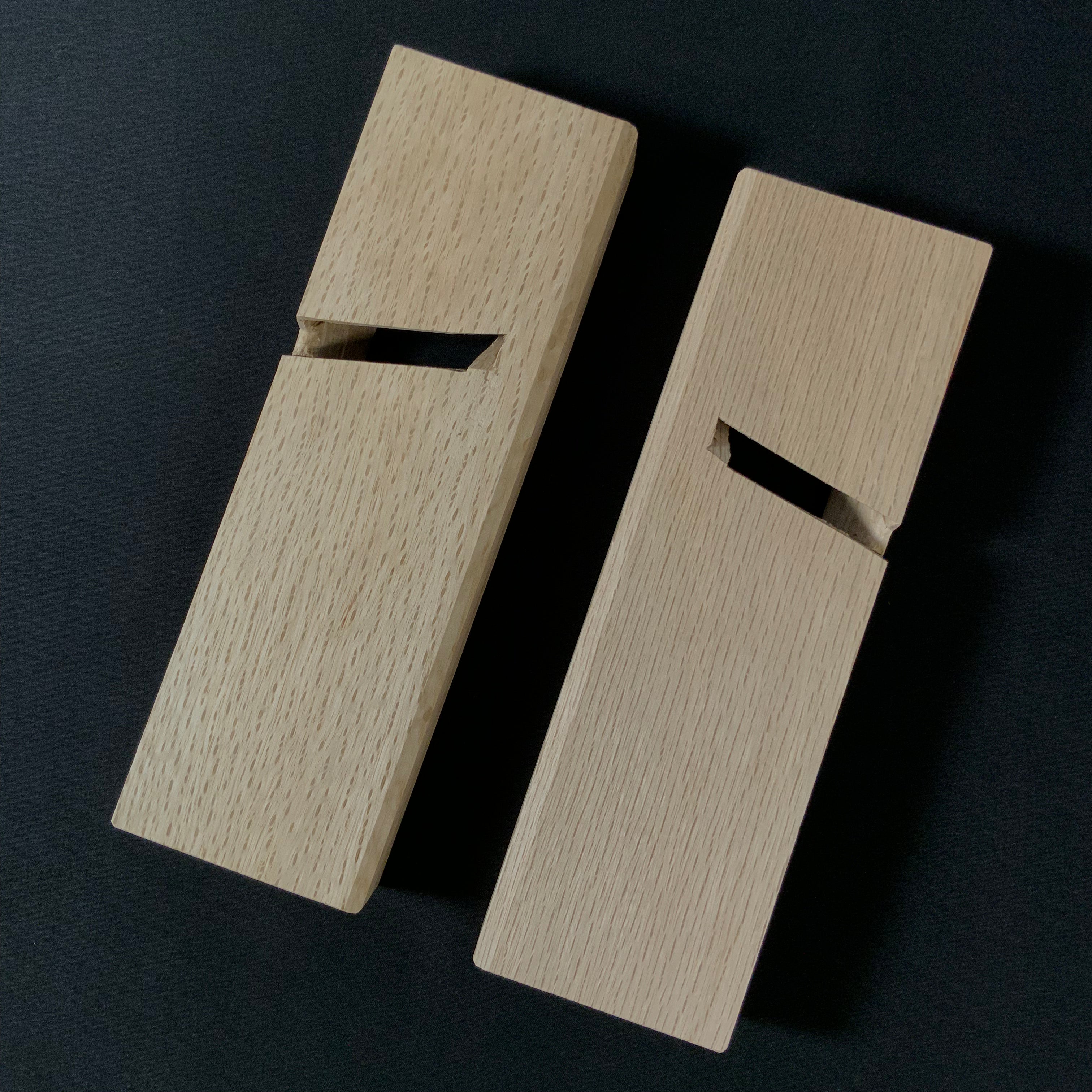 Tenhiro Mini Rabbet Planes by Seikichi Sekikawa with blue steel 42mm 関川誠吉作 豆際鉋 天弘 青紙一号鋼 42mm