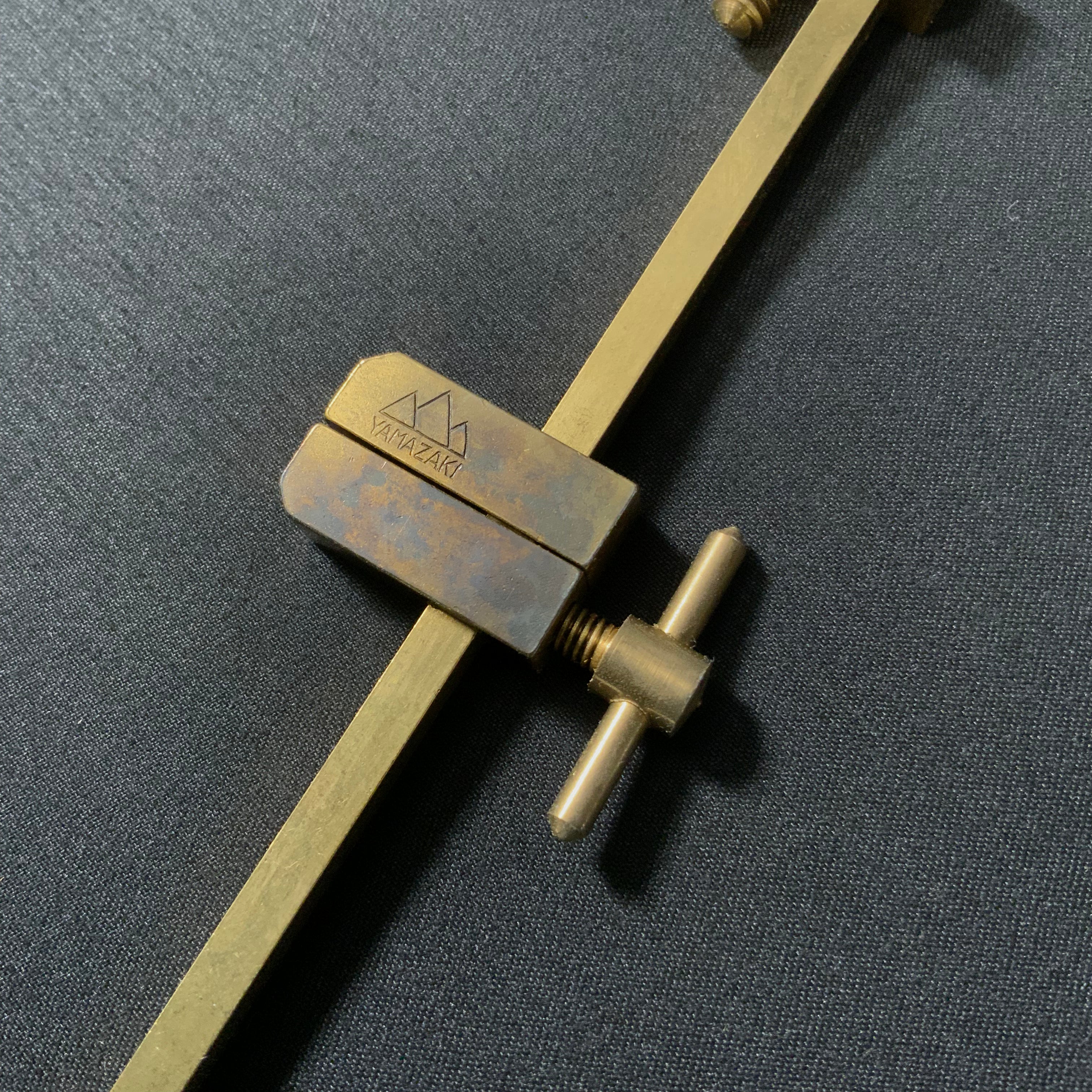Old stock Yamazaki Hatagane Solid Brass Clamps Made in Japan 掘出し物 山崎 真鍮 端金 120mm