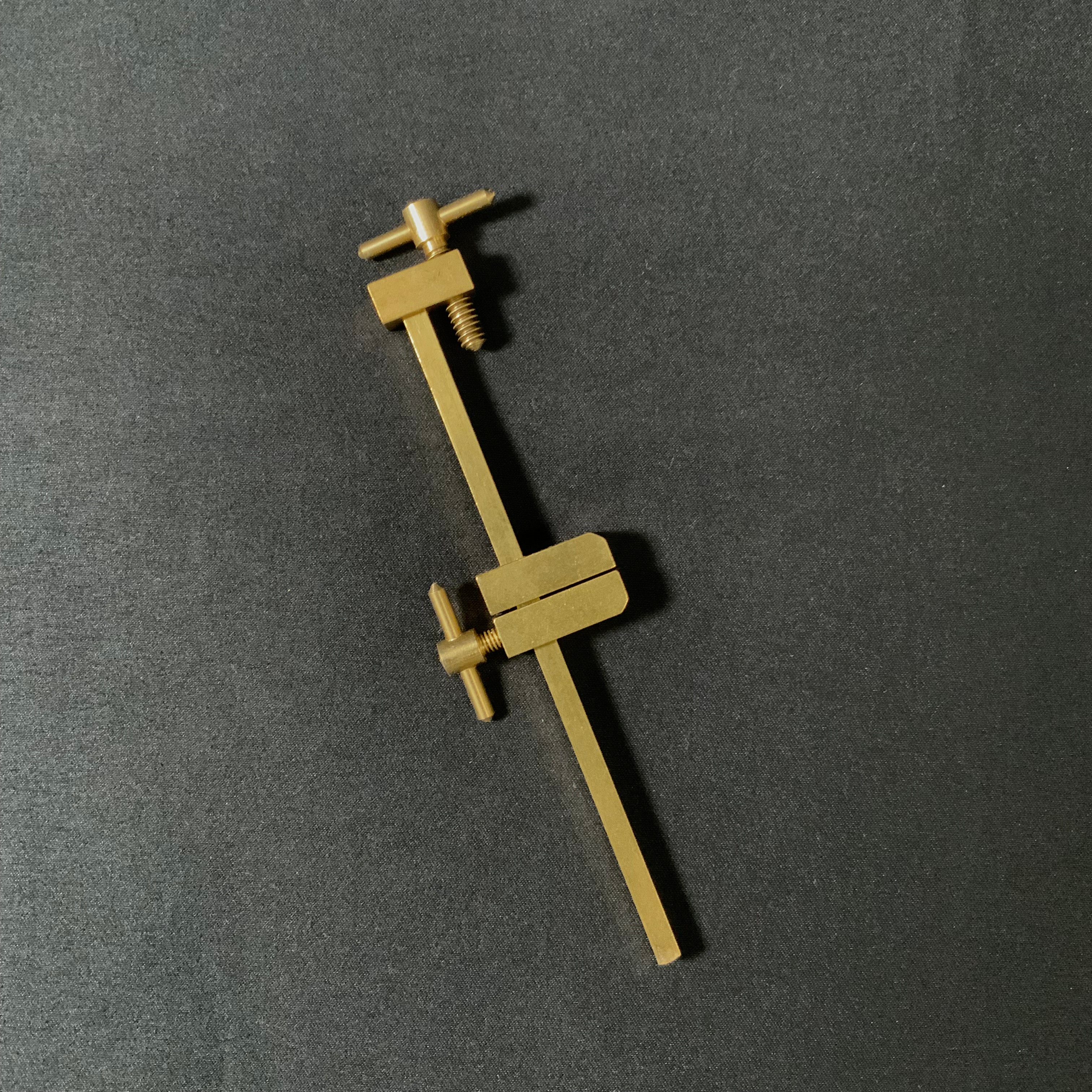 Old stock Yamazaki Hatagane Solid Brass Clamps Made in Japan 掘出し物 山崎 真鍮 端金 120mm