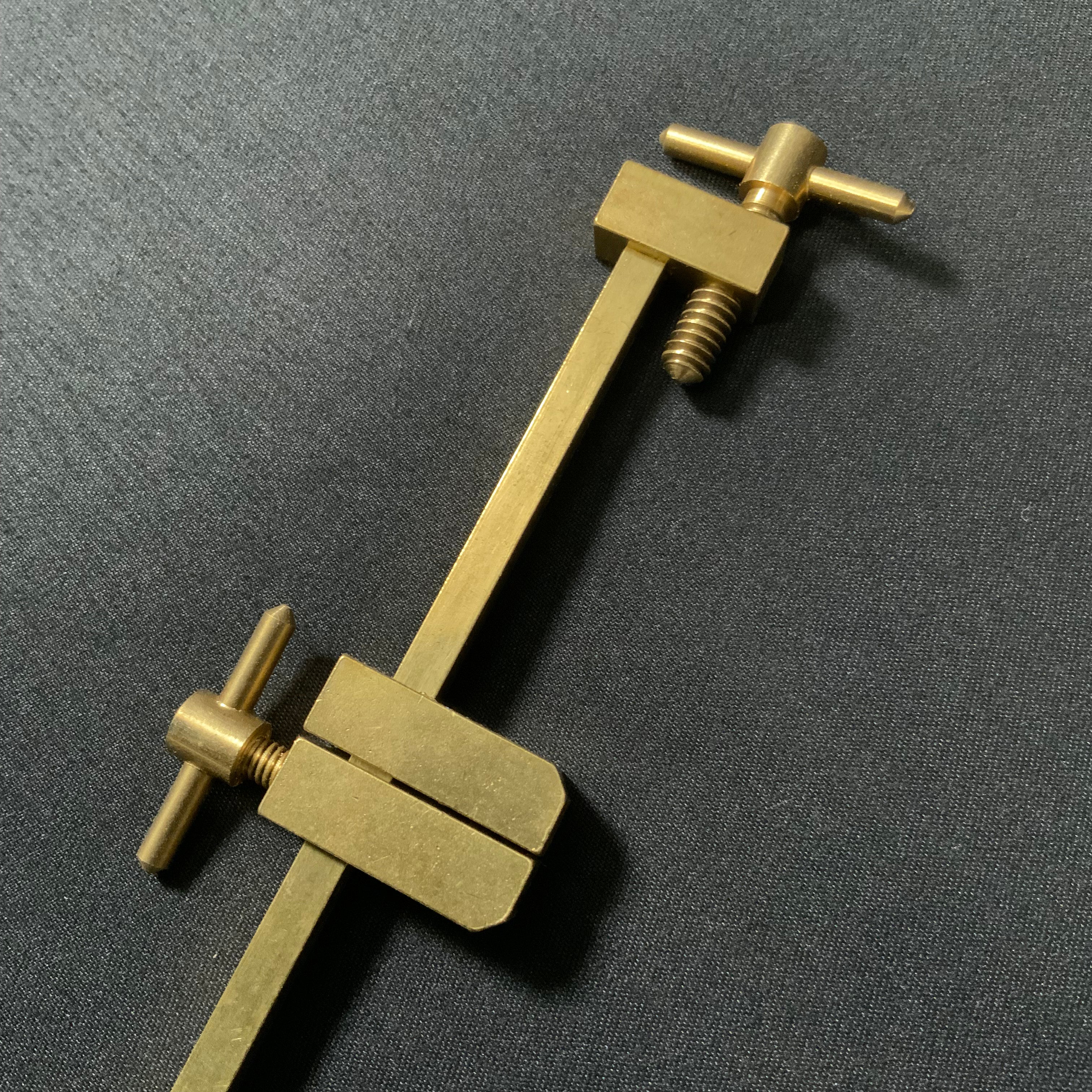 Old stock Yamazaki Hatagane Solid Brass Clamps Made in Japan 掘出し物 山崎 真鍮 端金 120mm