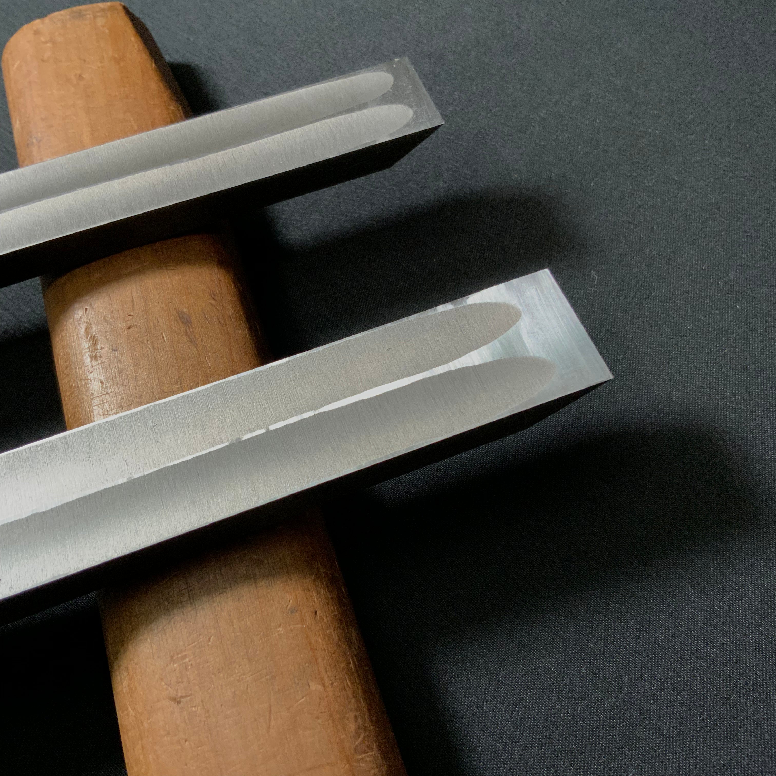 田斎作 黒仕上 腰型鑿 二枚裏 Tasai lumbar chisel Double Ura