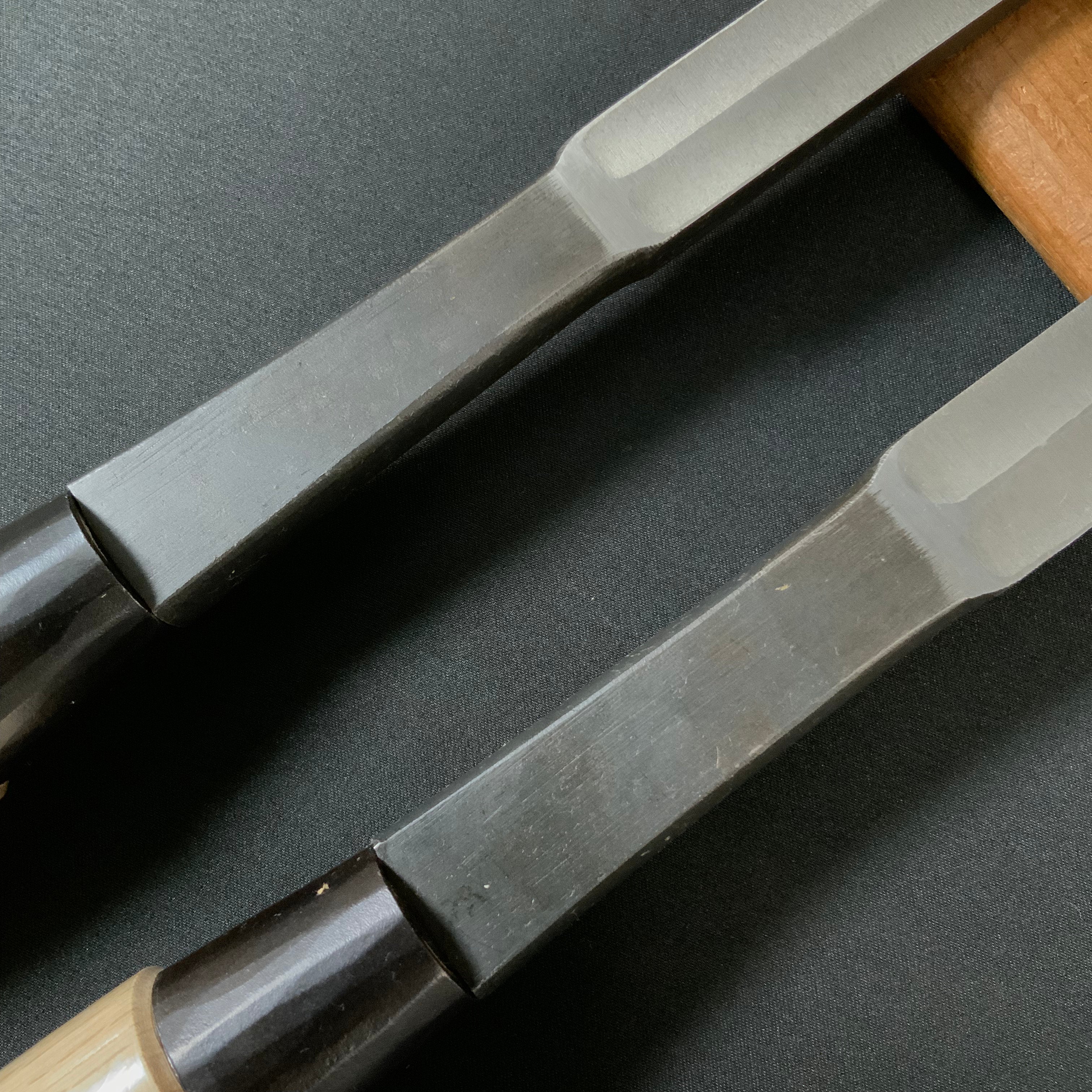 田斎作 黒仕上 腰型鑿 二枚裏 Tasai lumbar chisel Double Ura