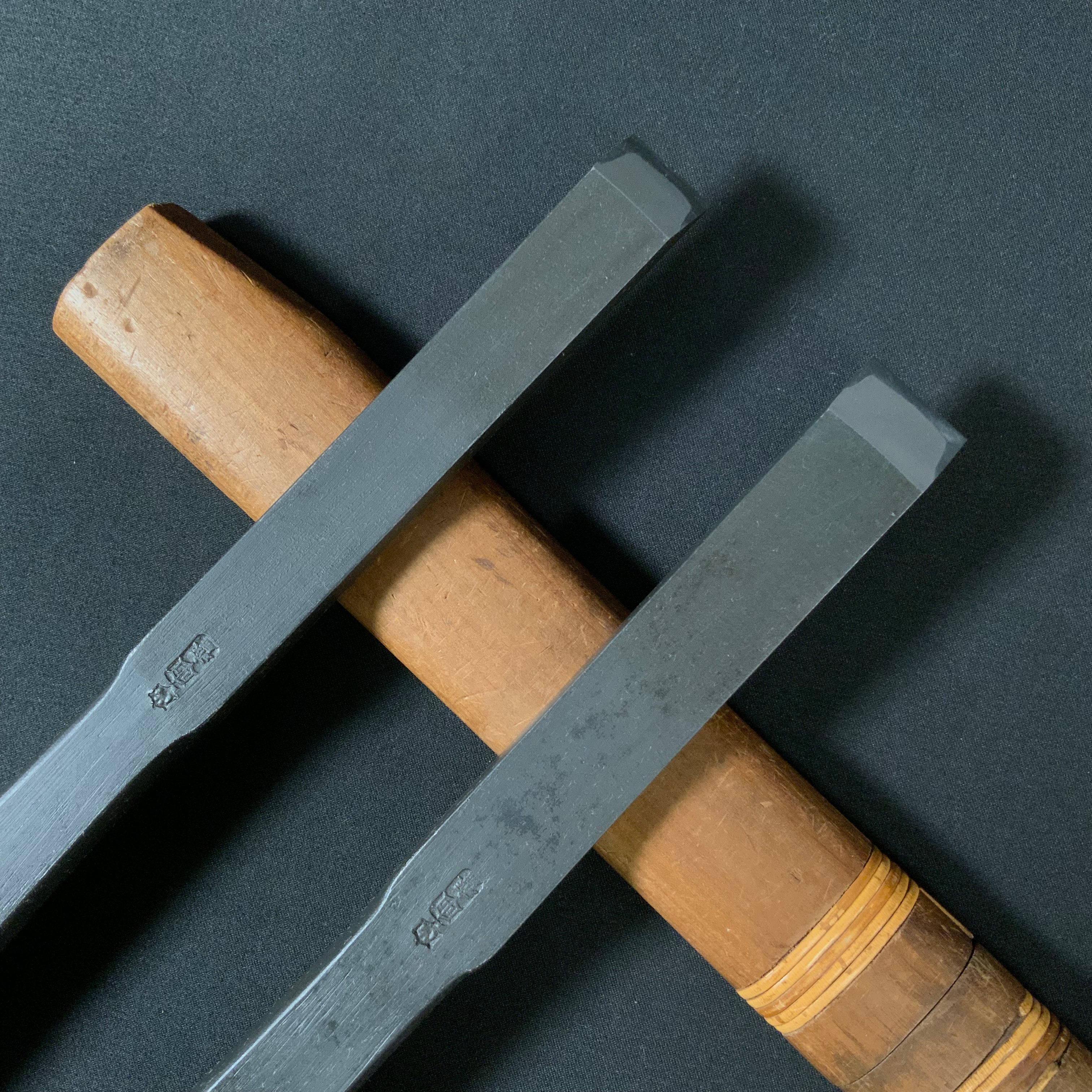 田斎作 黒仕上 腰型鑿 二枚裏 Tasai lumbar chisel Double Ura