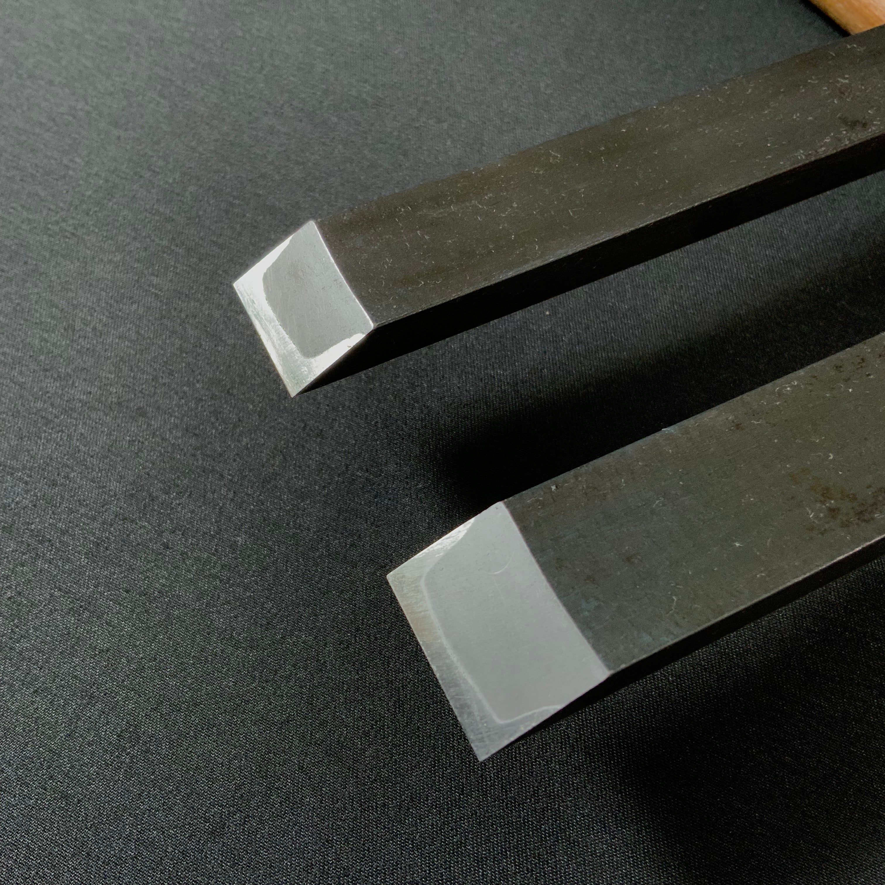 田斎作 黒仕上 腰型鑿 二枚裏 Tasai lumbar chisel Double Ura