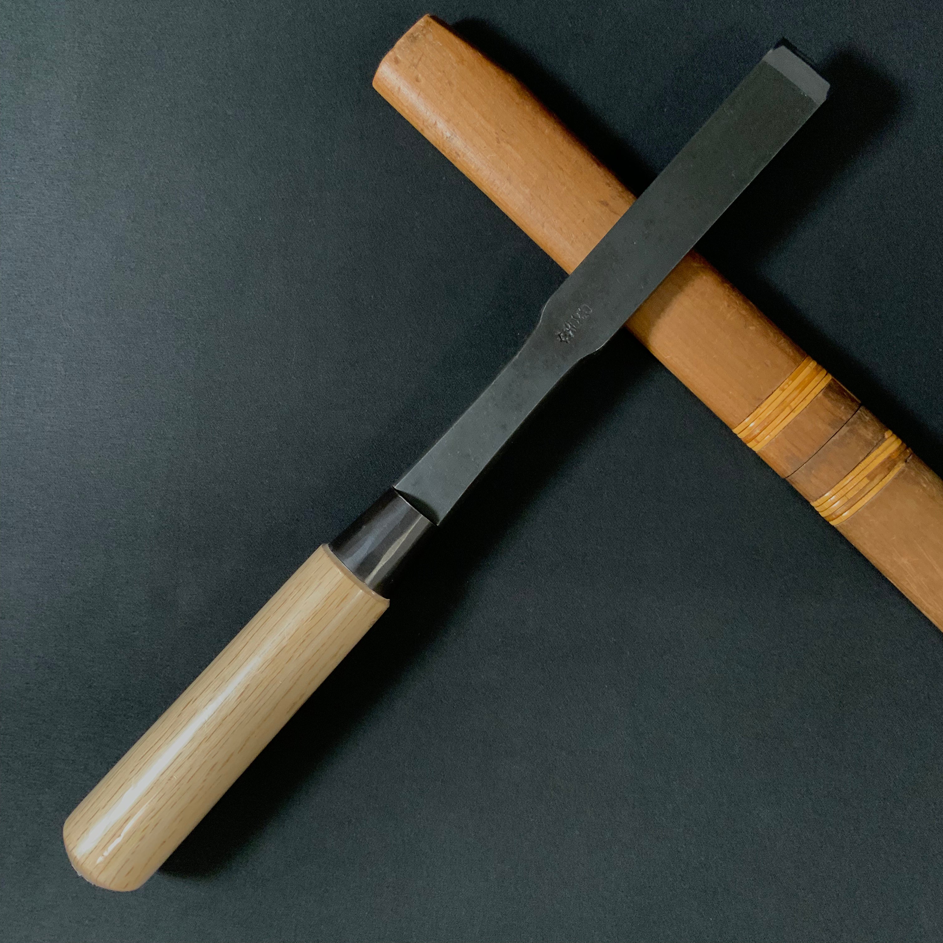 田斎作 黒仕上 腰型鑿 三枚裏 24mm Tasai lumbar chisel Triple Ura